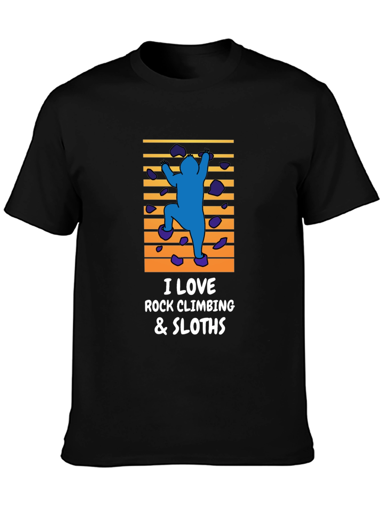 Rock Climbing & Sloths Graphic Tee
