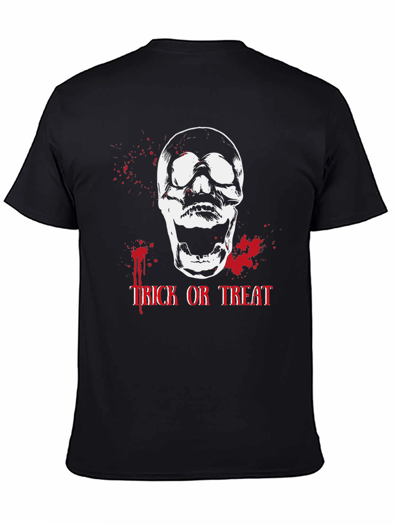 Halloween Skull Trick or Treat Graphic Tee