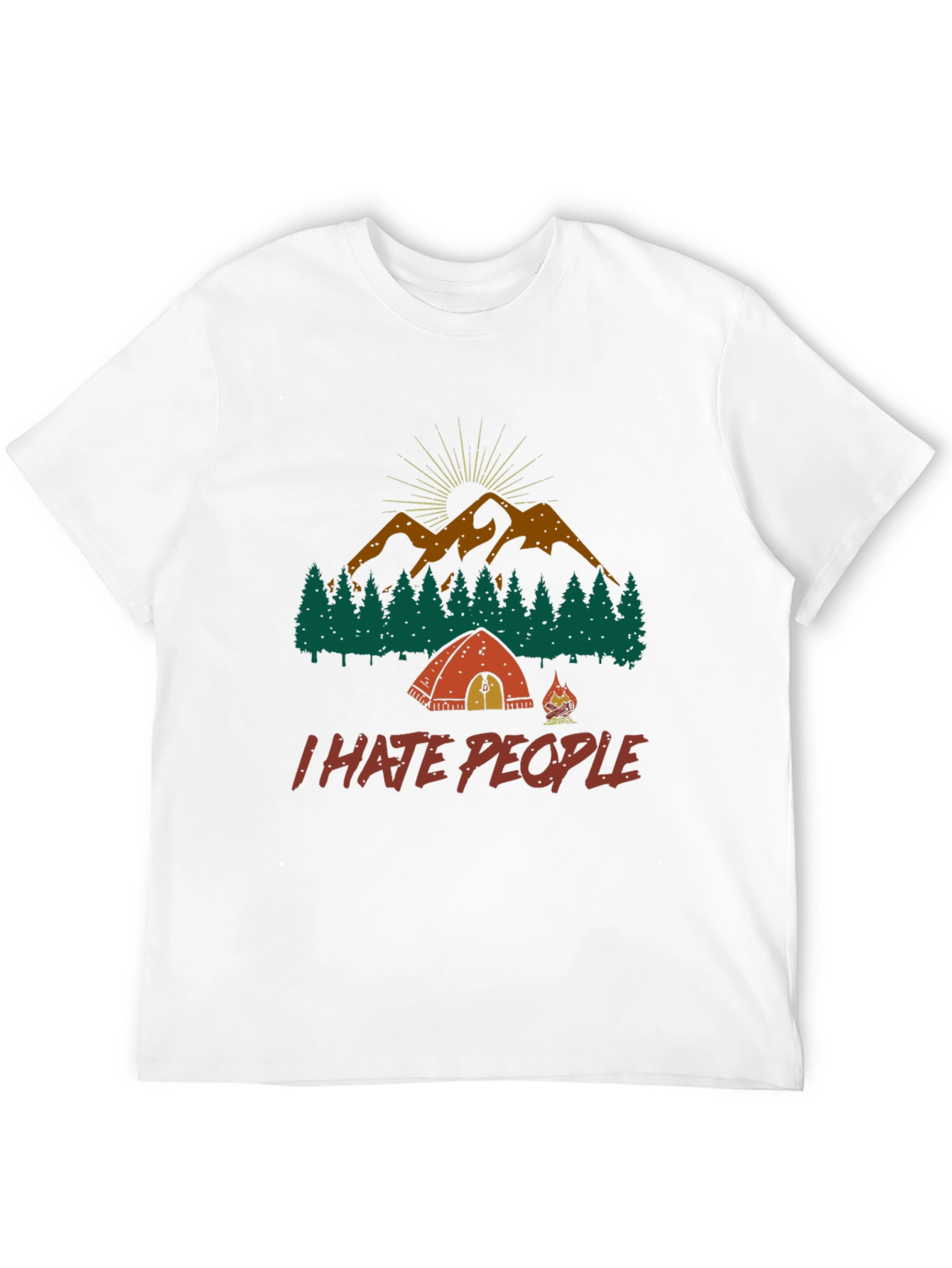I Hate People Camping Graphic Tee