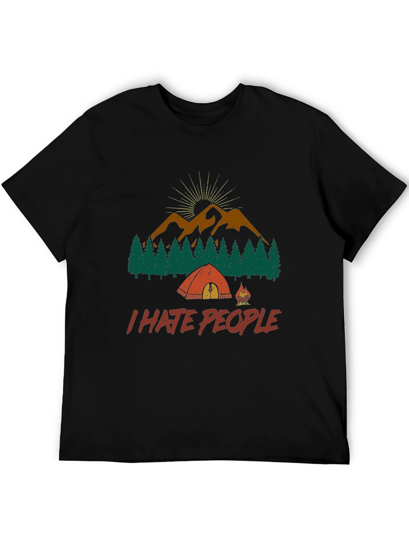 I Hate People Camping Graphic Tee