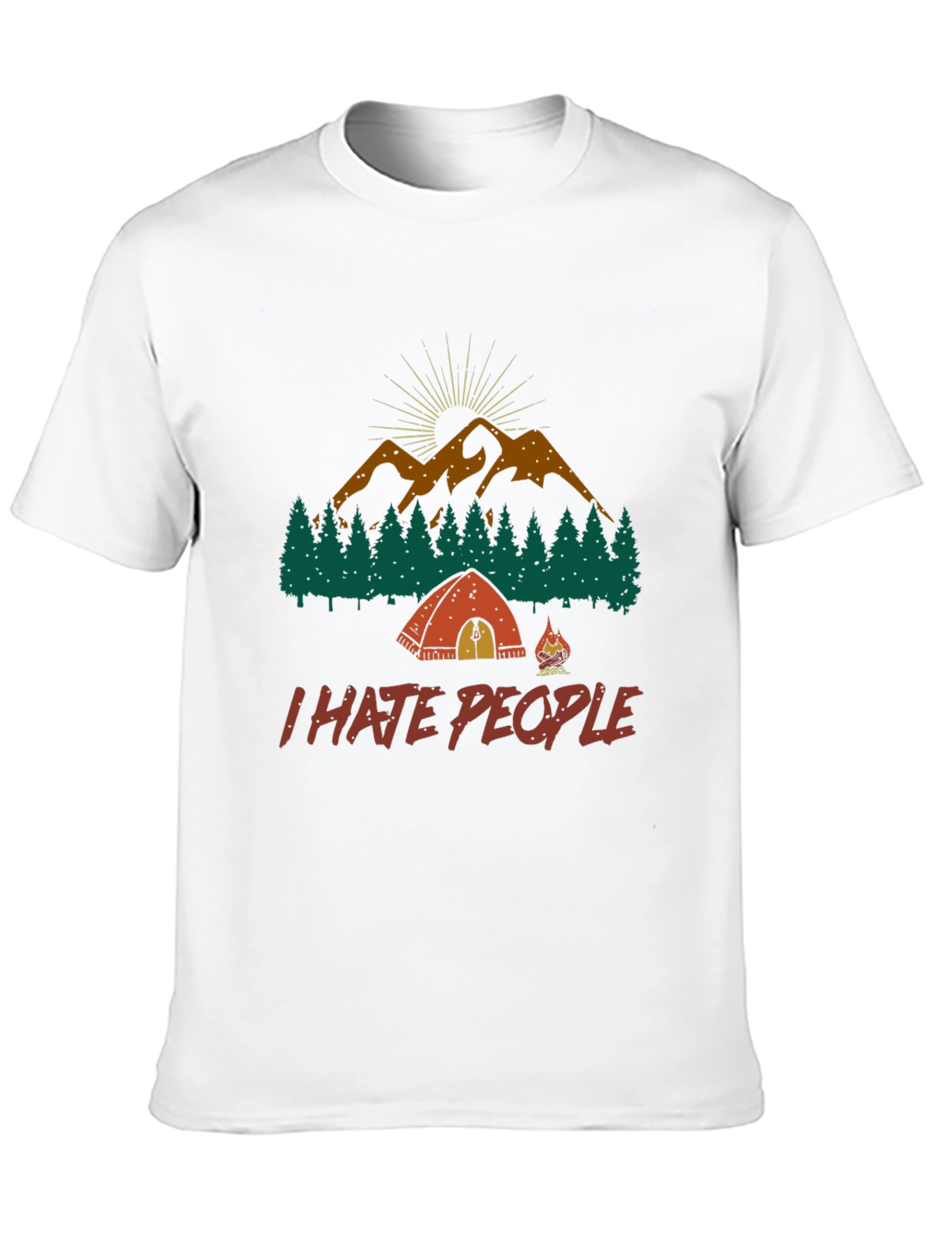 I Hate People Camping Graphic Tee