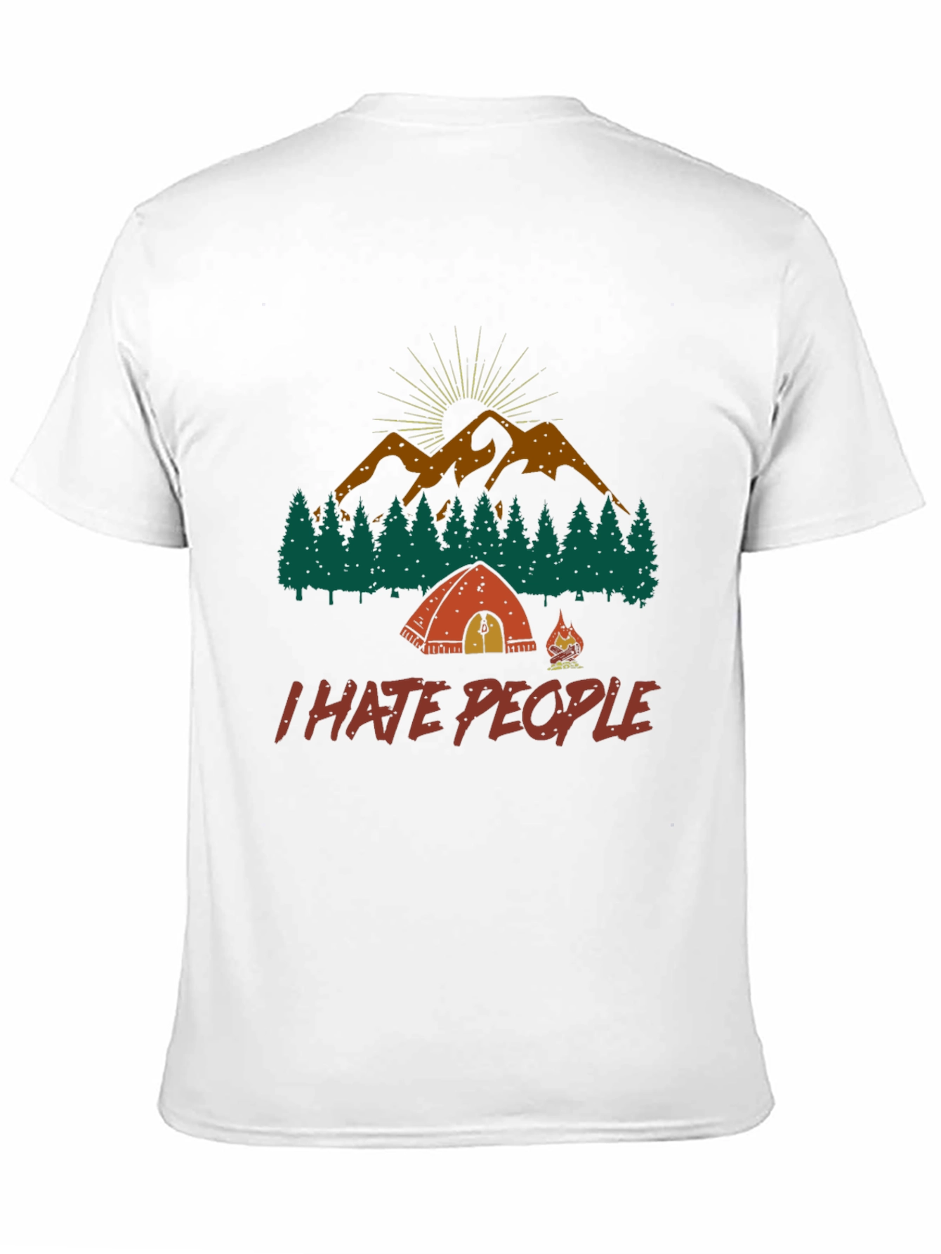 I Hate People Camping Graphic Tee