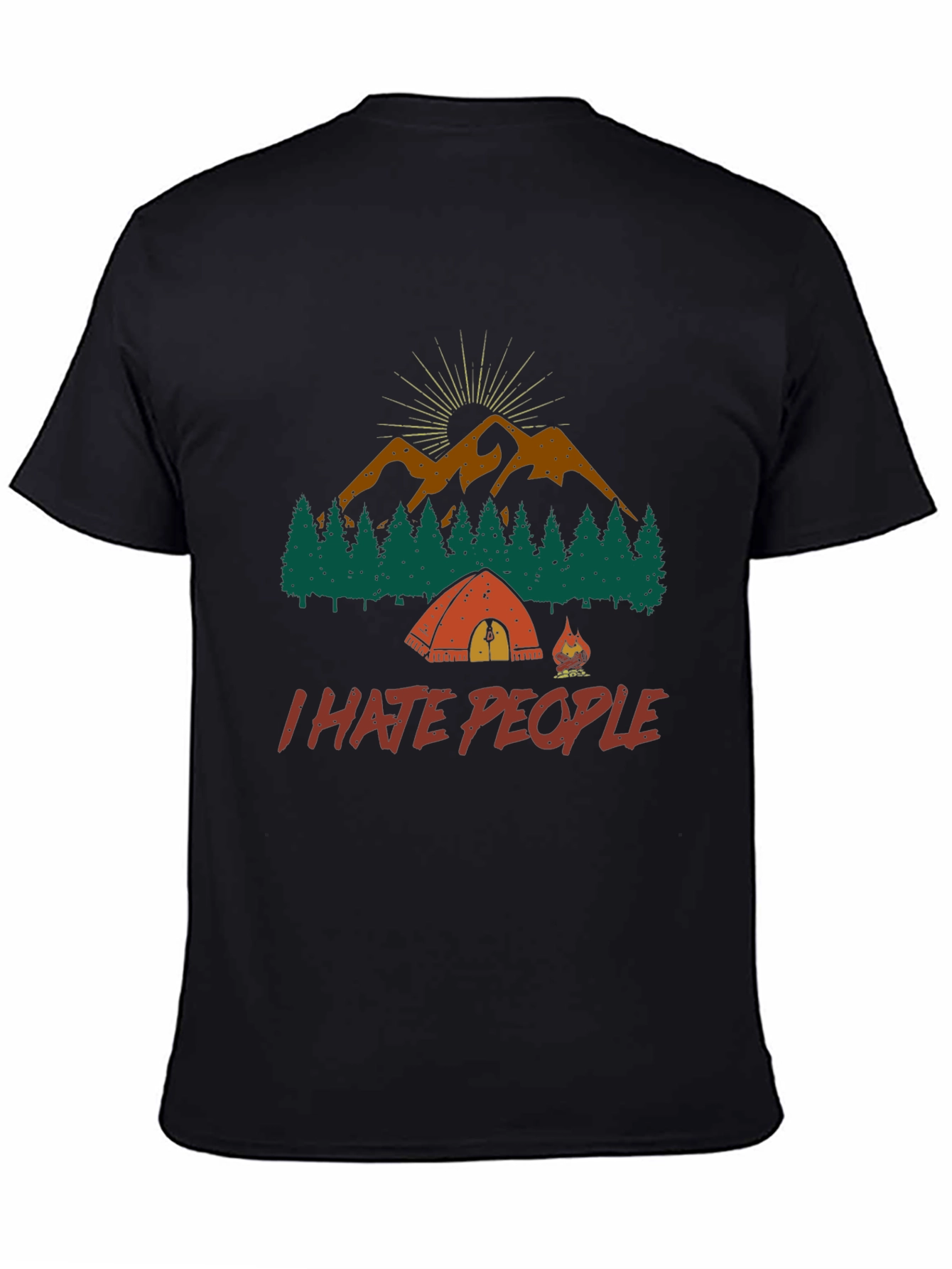 I Hate People Camping Graphic Tee