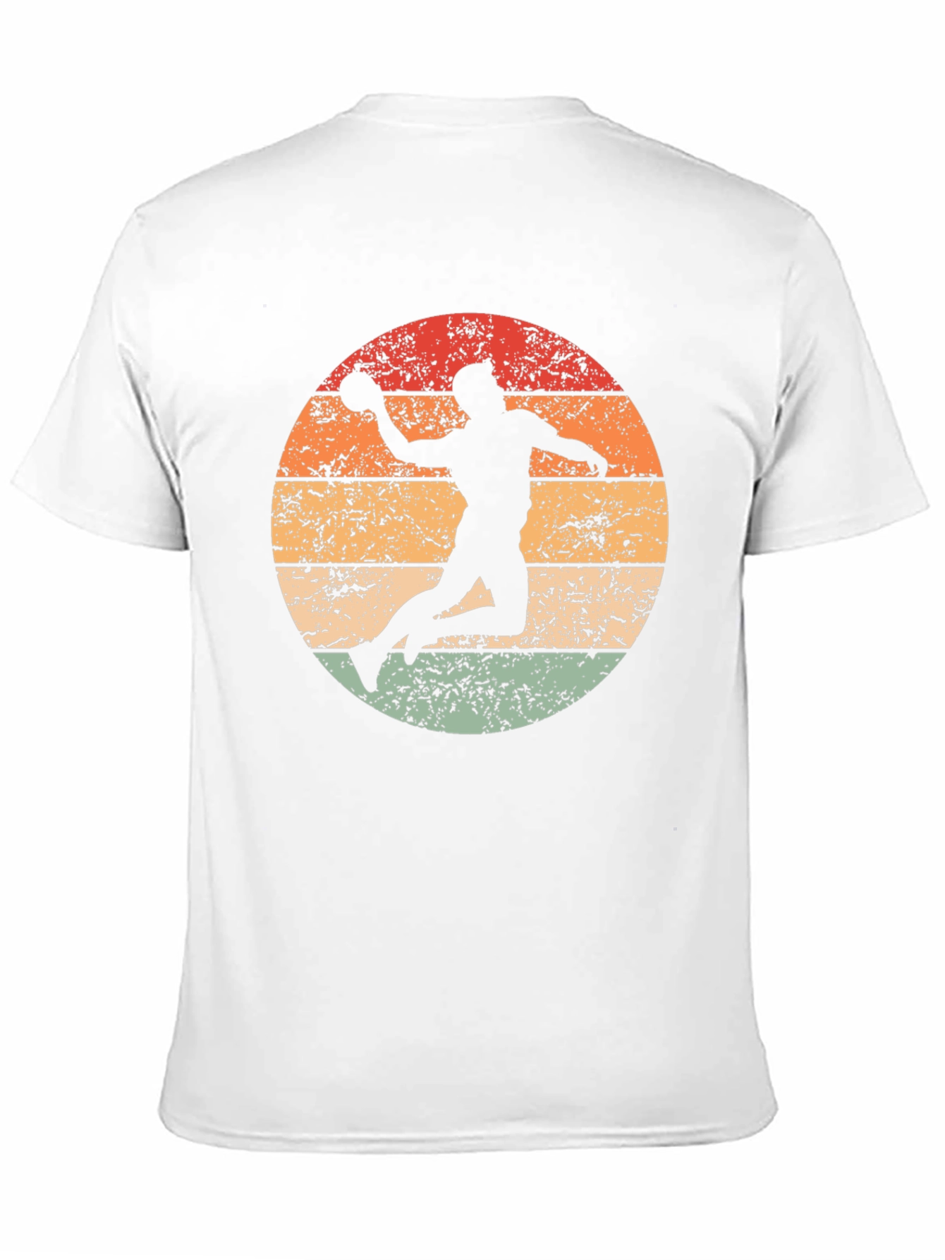Retro Handball Player Graphic T-Shirt