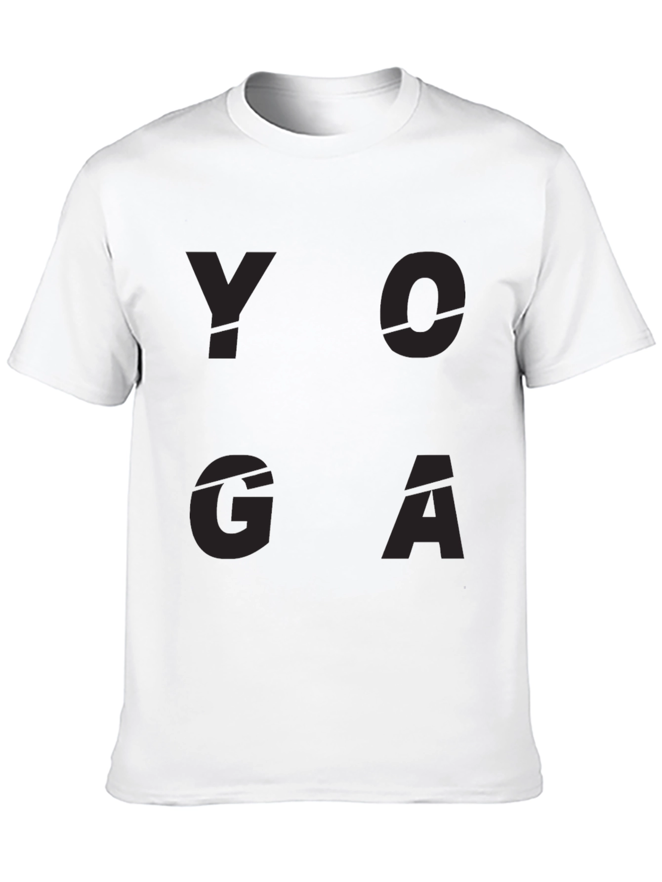 Yoga Graphic Print Black T-Shirt