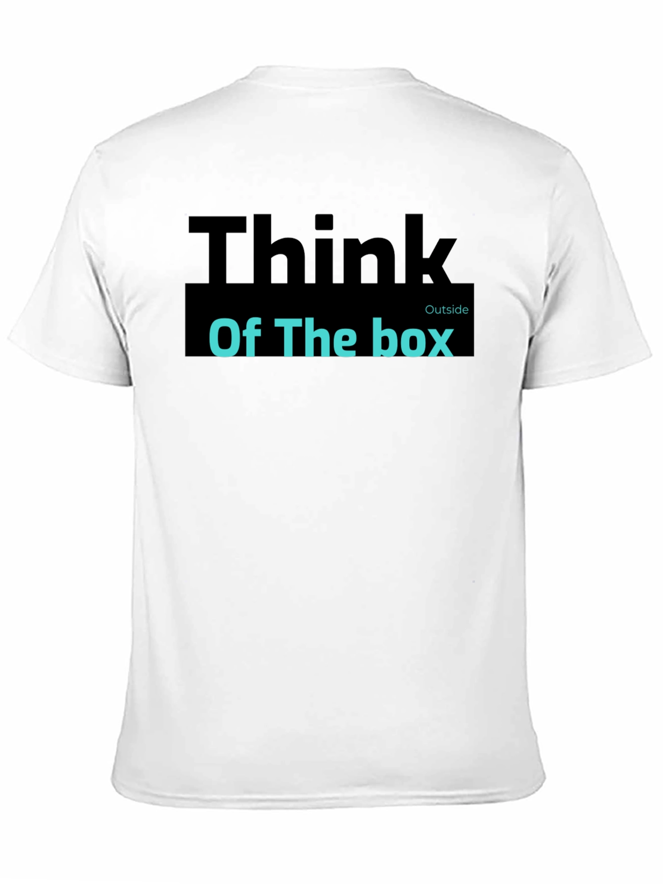 Think Outside the Box Black Graphic Tee Shirt