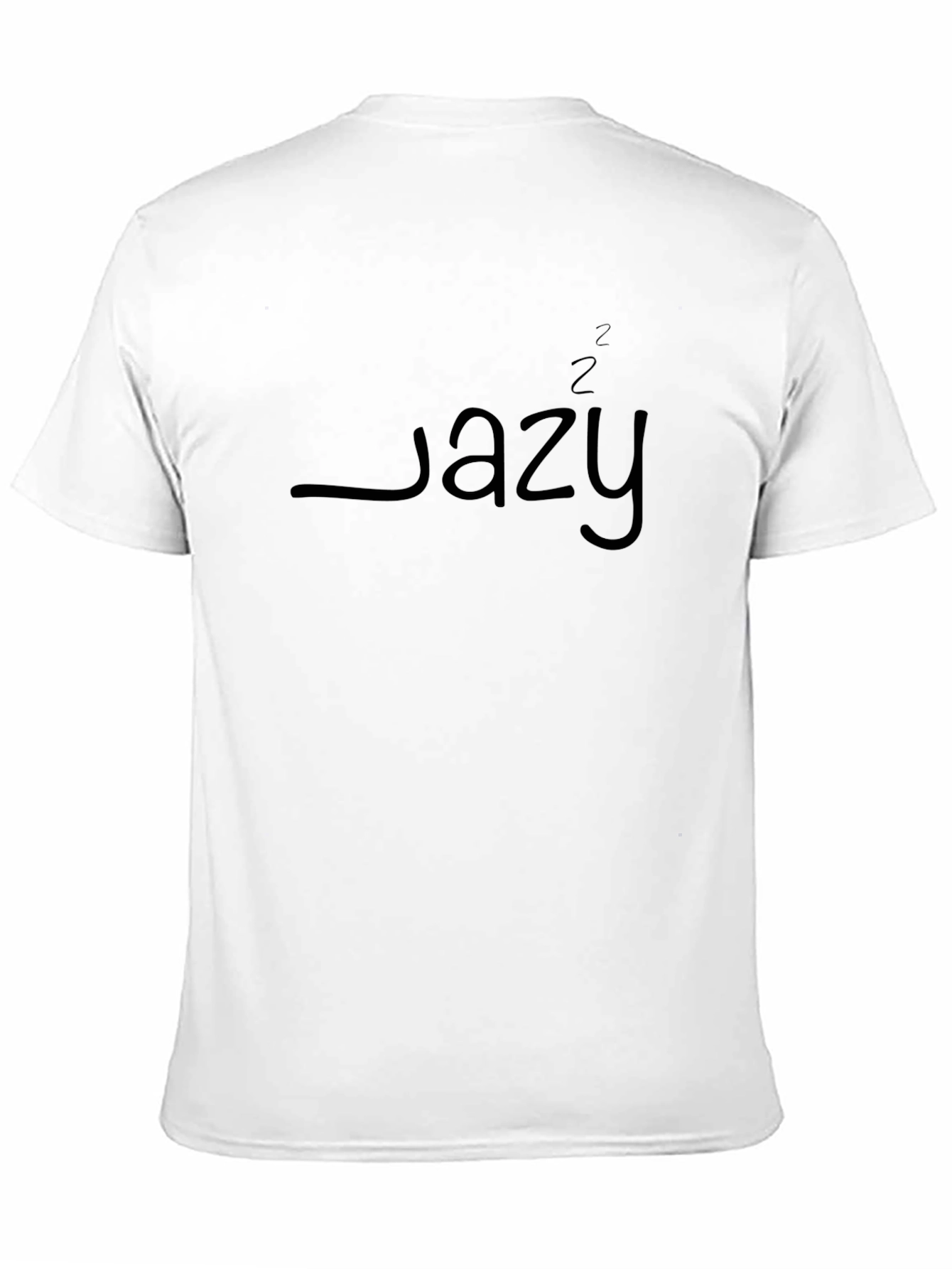 Lazy Graphic Tee - Relaxed Fit Black T-Shirt