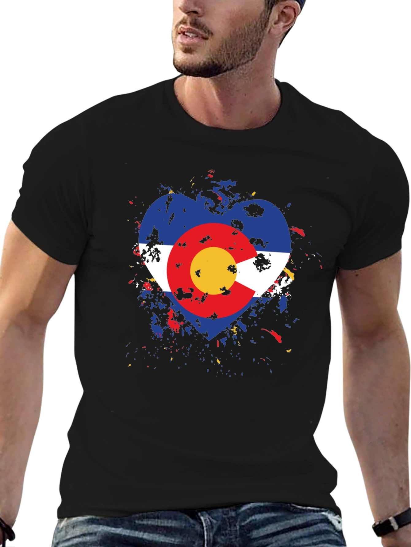 Colorado Flag Heart T-Shirt