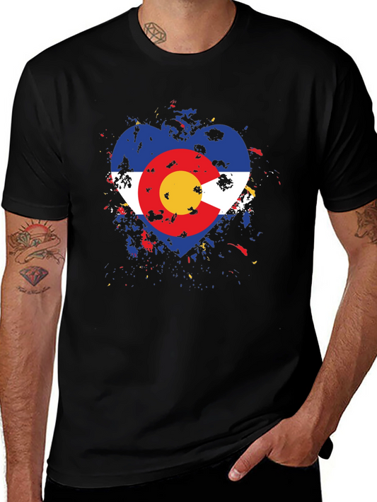Colorado Flag Heart T-Shirt