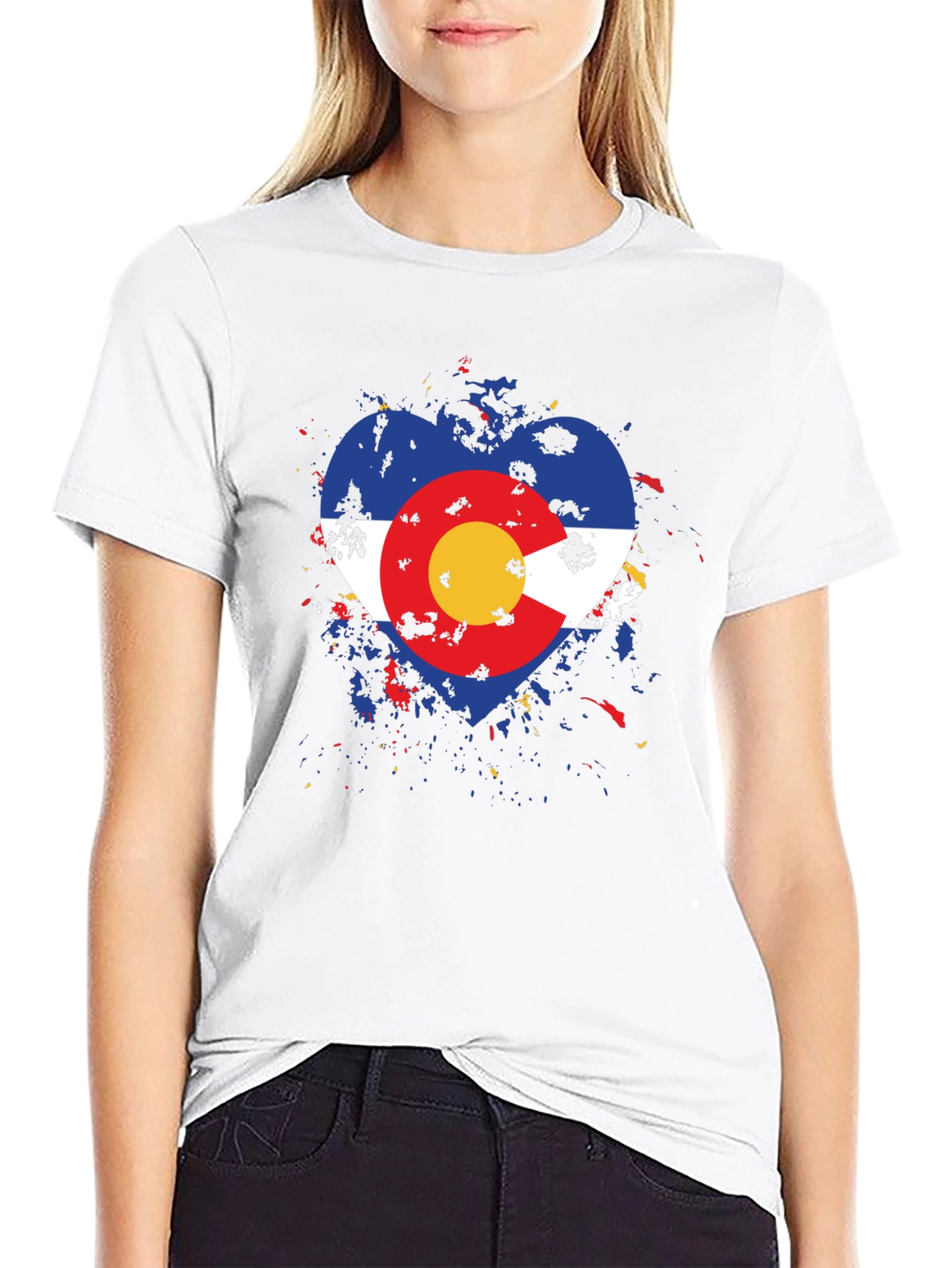 Colorado Flag Heart T-Shirt