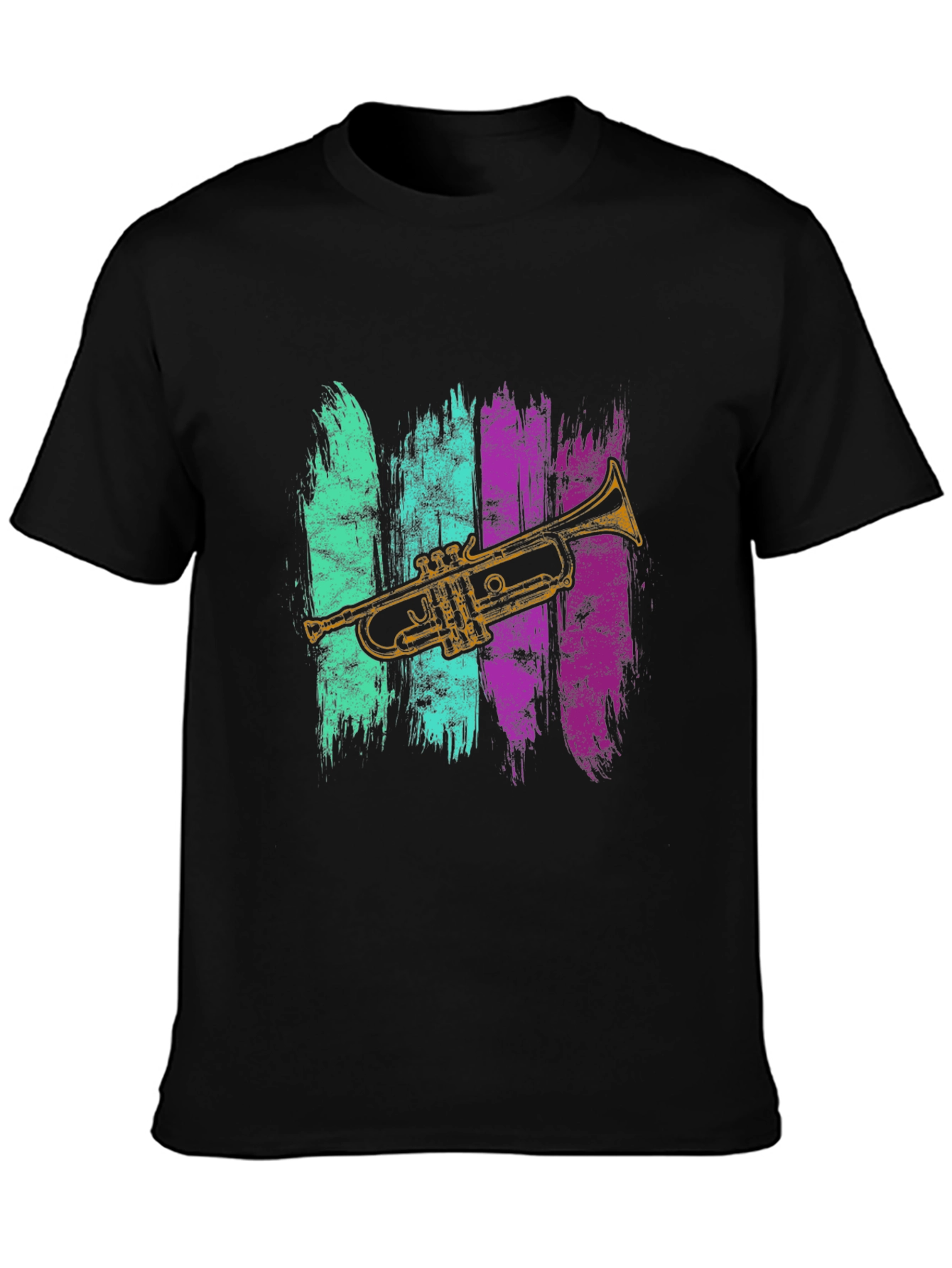 Trumpet Graphic Tee - Retro Musical Style