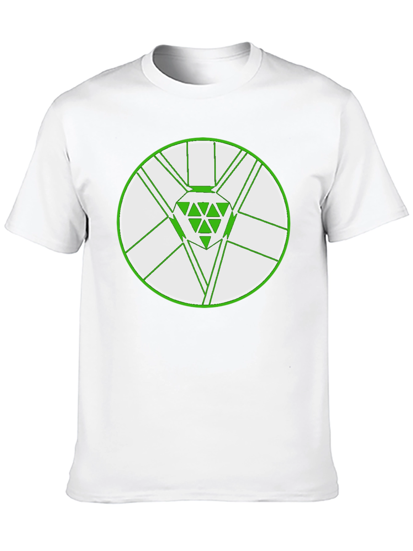 Geometric Diamond Graphic Tee - Modern Black T-Shirt