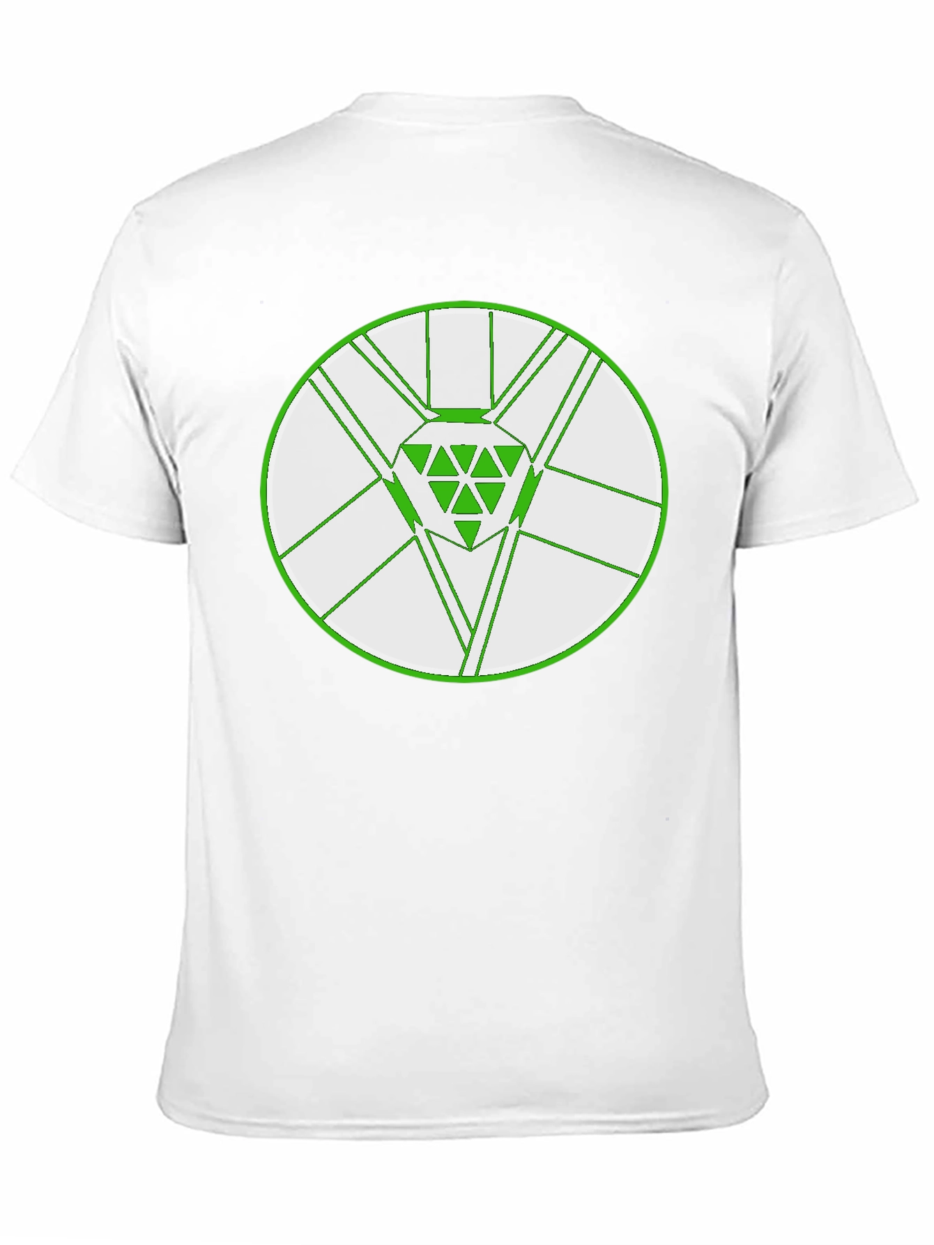 Geometric Diamond Graphic Tee - Modern Black T-Shirt