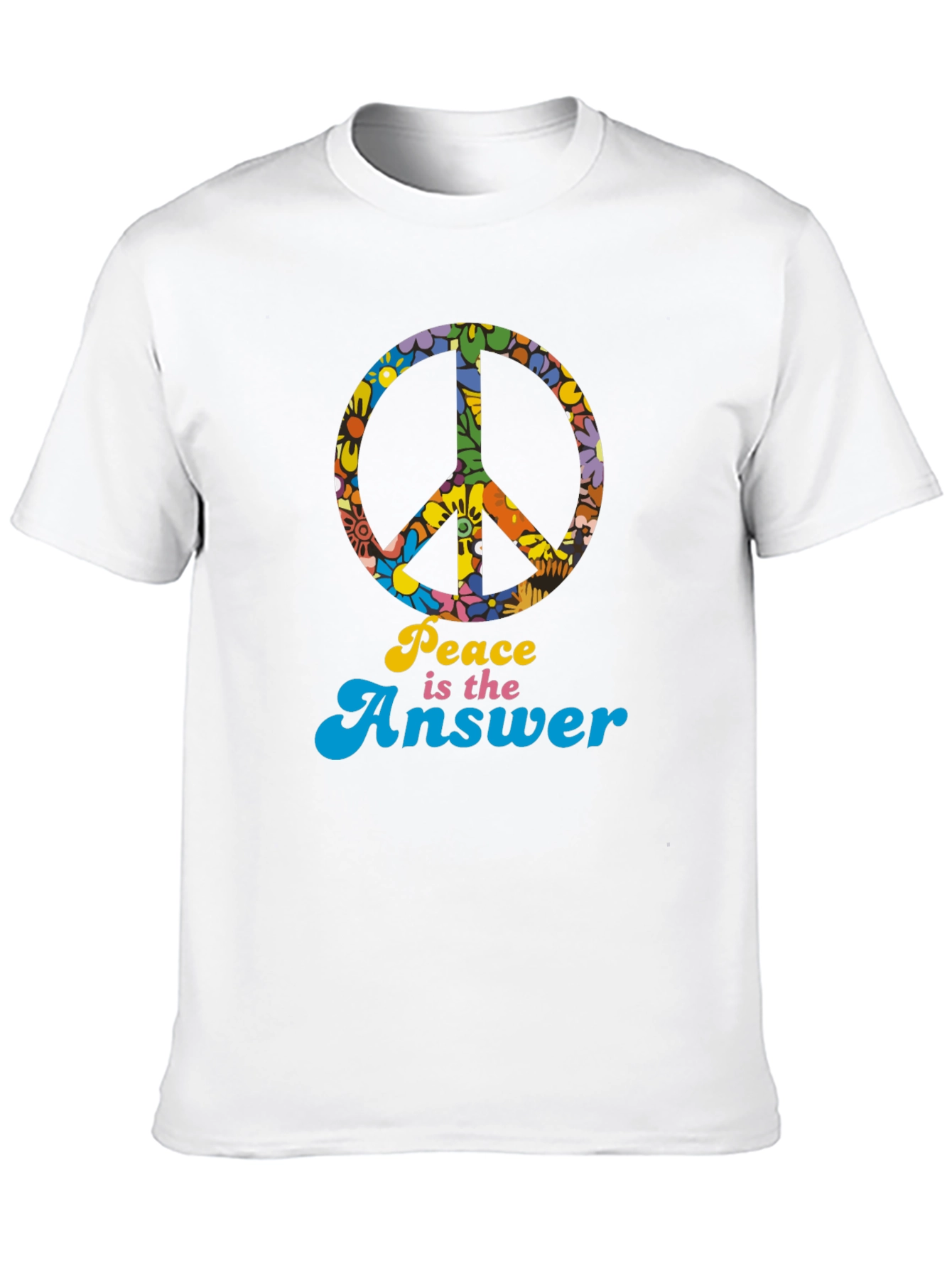 Retro Peace is the Answer Graphic T-Shirt