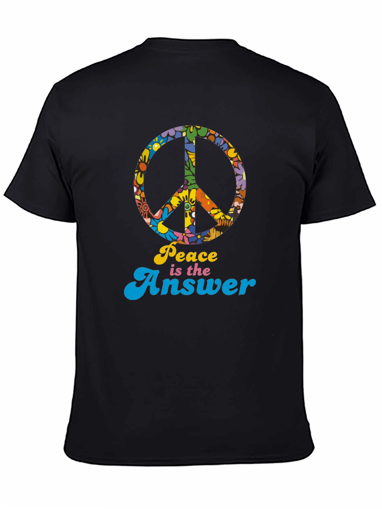 Retro Peace is the Answer Graphic T-Shirt