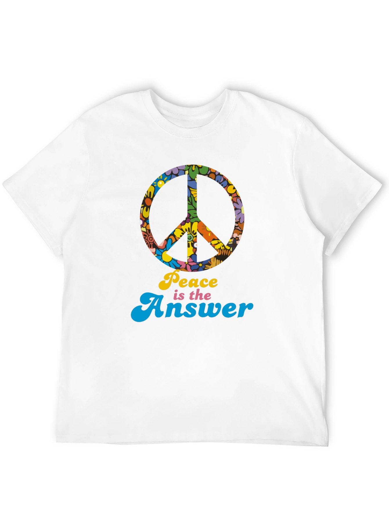 Retro Peace is the Answer Graphic T-Shirt
