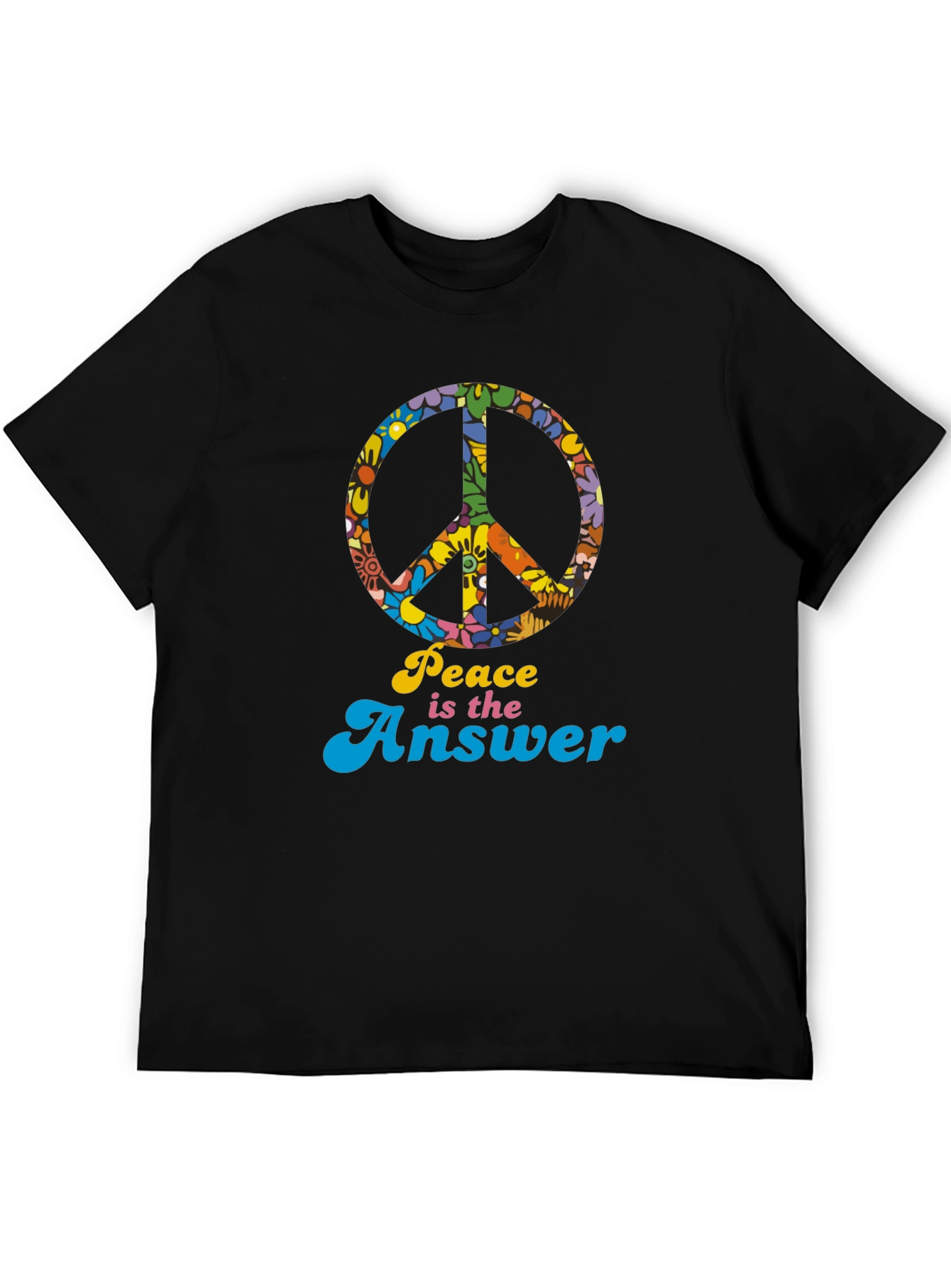 Retro Peace is the Answer Graphic T-Shirt