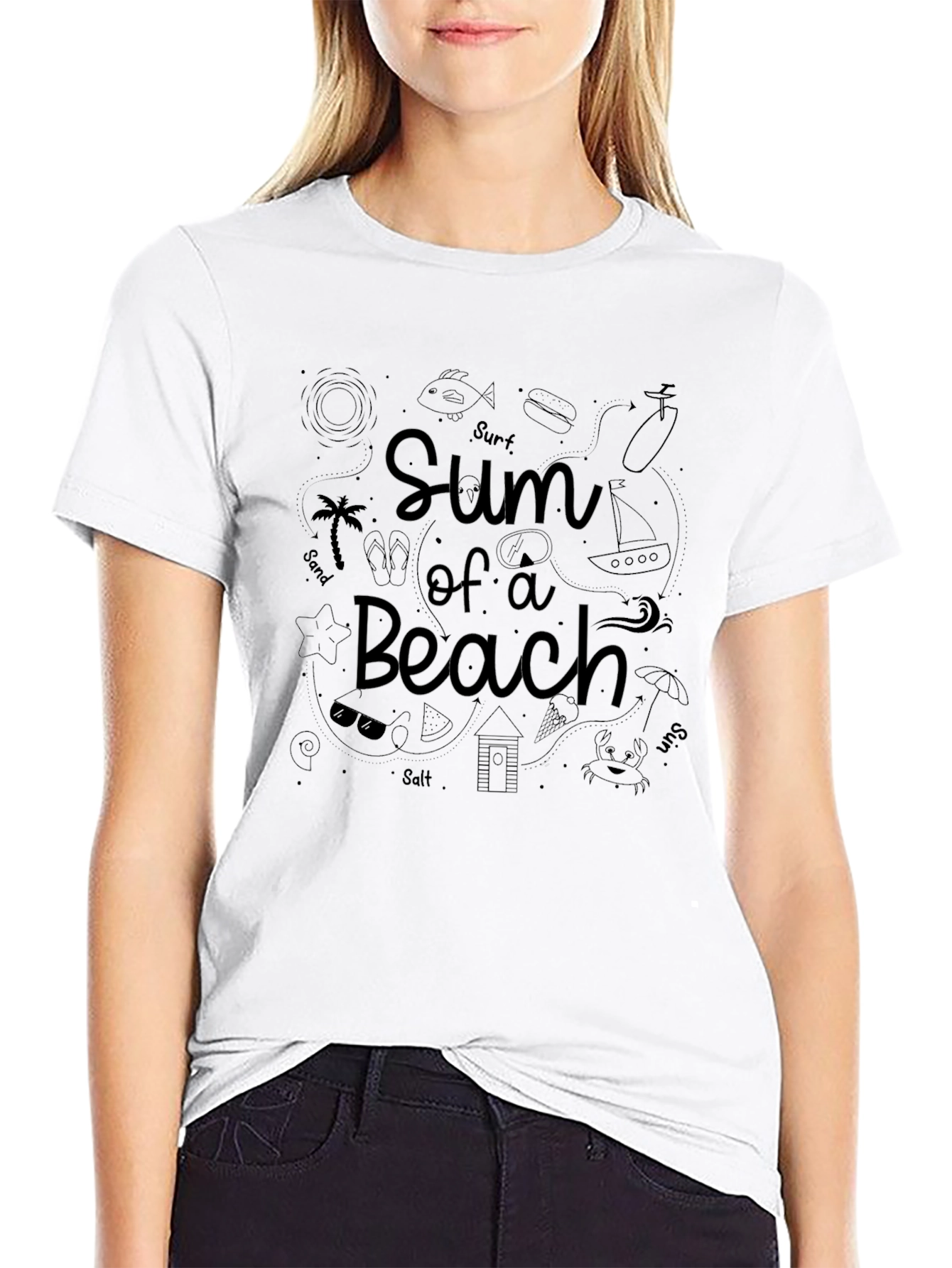 Sum of a Beach Graphic T-Shirt