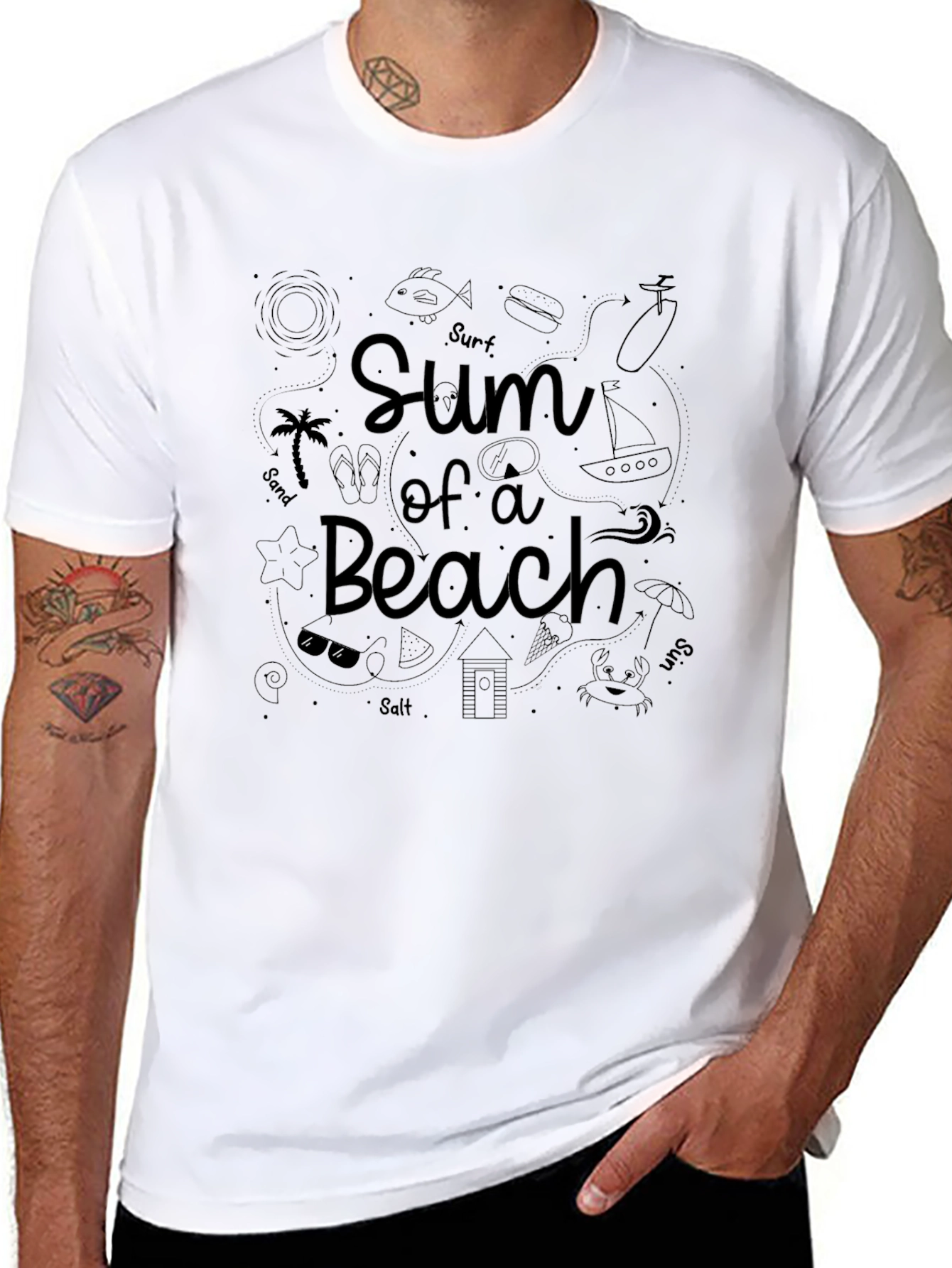 Sum of a Beach Graphic T-Shirt