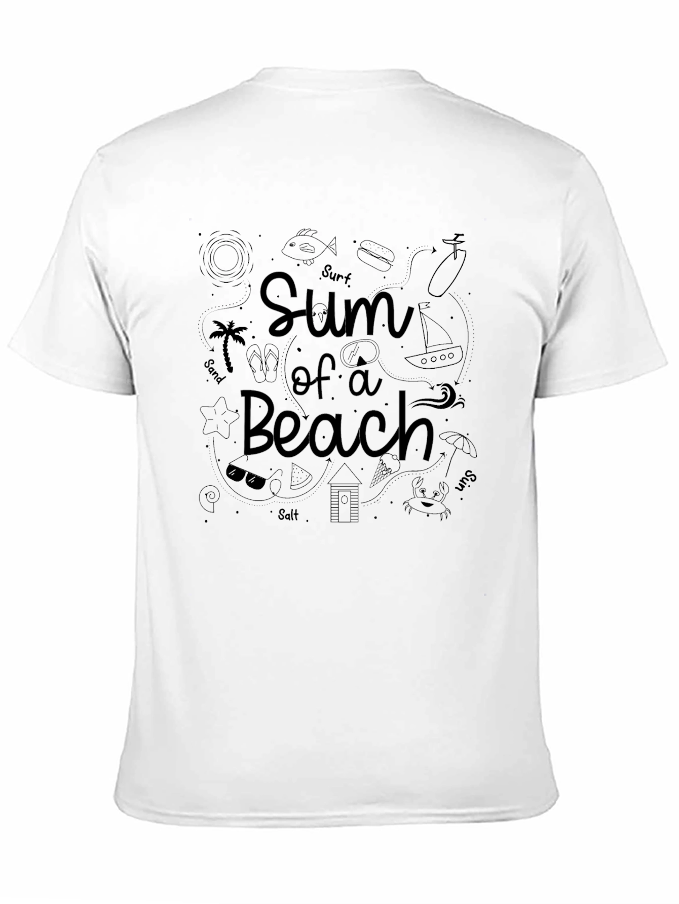 Sum of a Beach Graphic T-Shirt