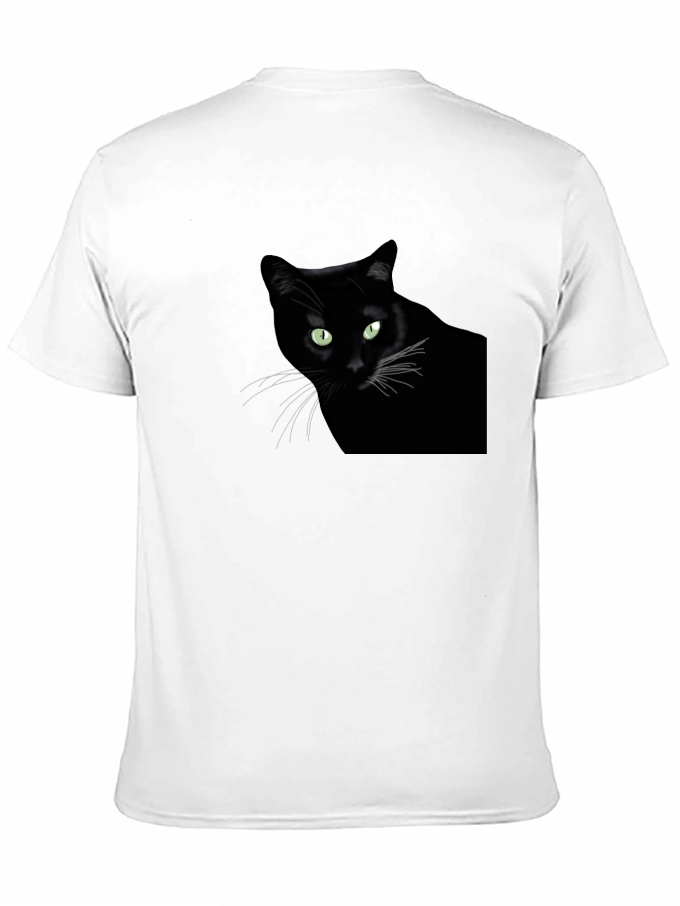 Black Cat Graphic Tee - Mens Casual T-Shirt