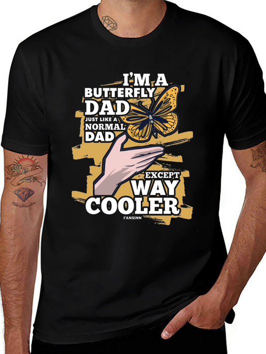 Butterfly Dad T-Shirt - Cool Fathers Day Tee