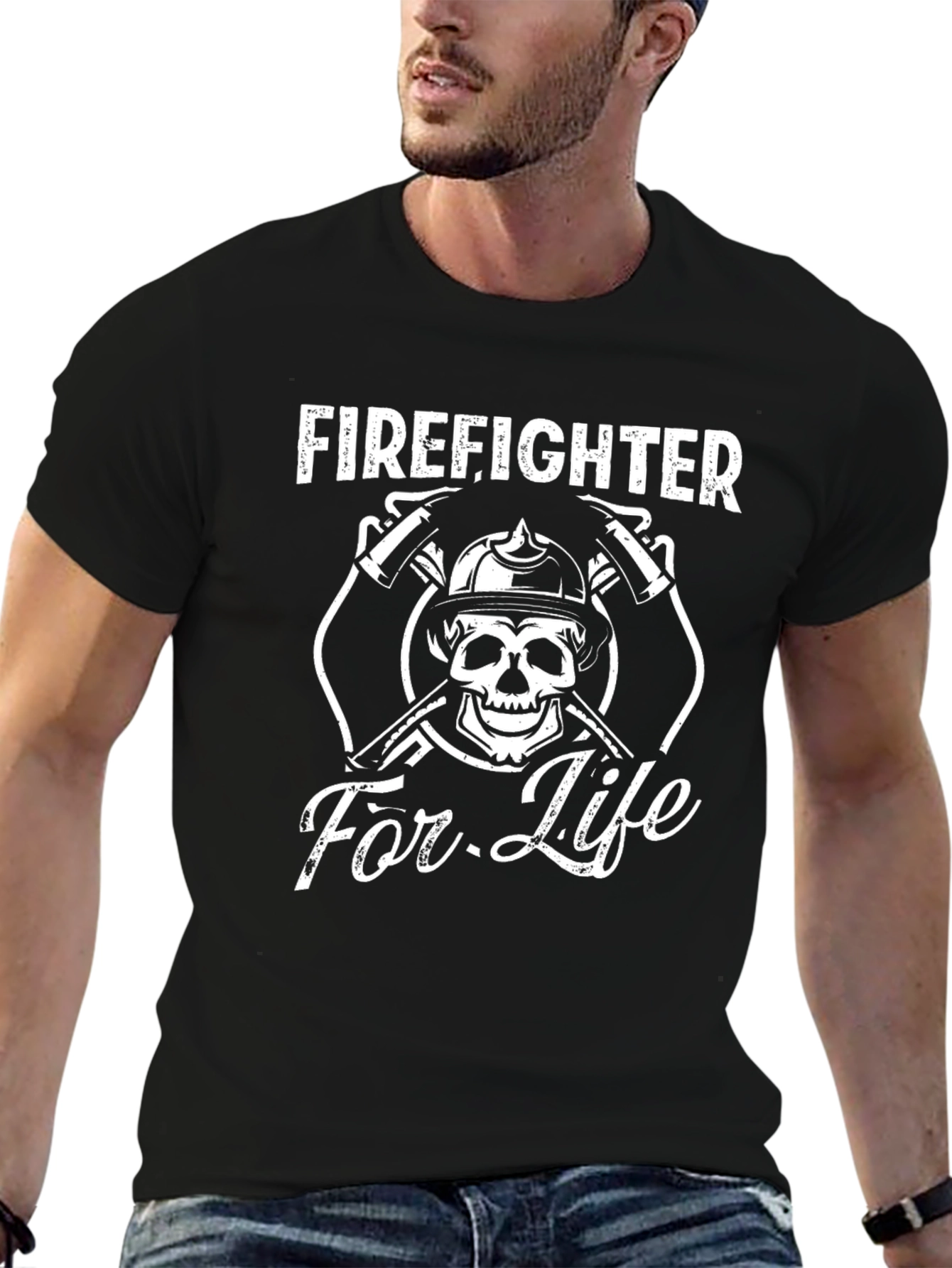Firefighter For Life Graphic T-Shirt
