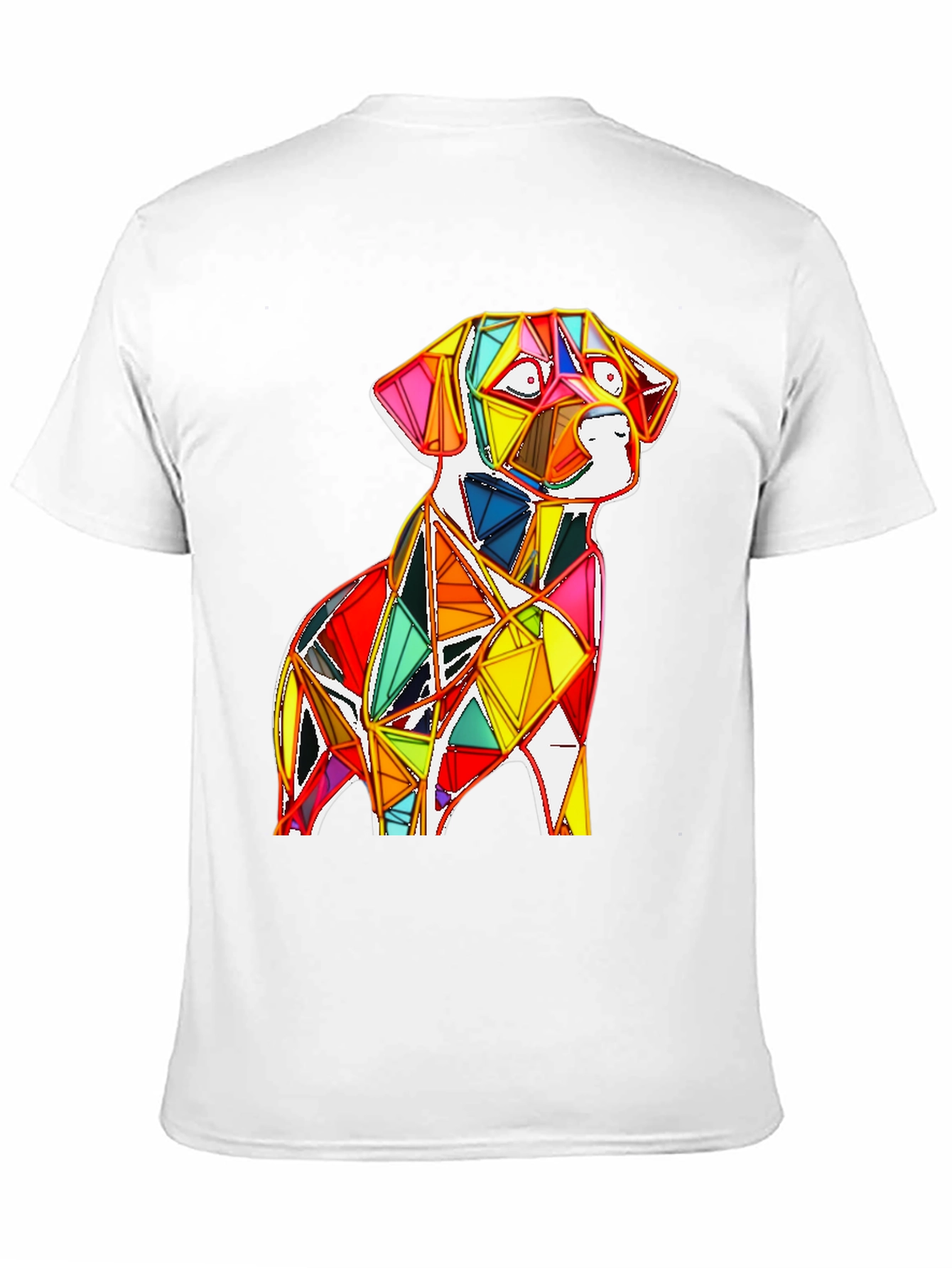 Geometric Dog Graphic Tee