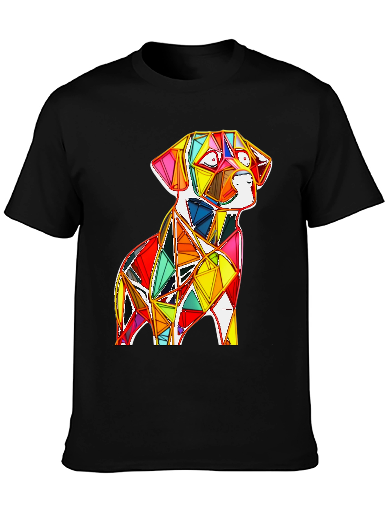 Geometric Dog Graphic Tee