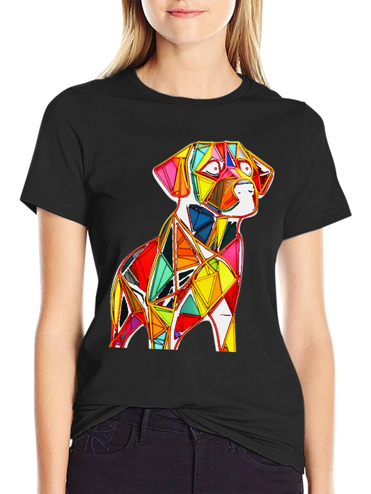 Geometric Dog Graphic Tee