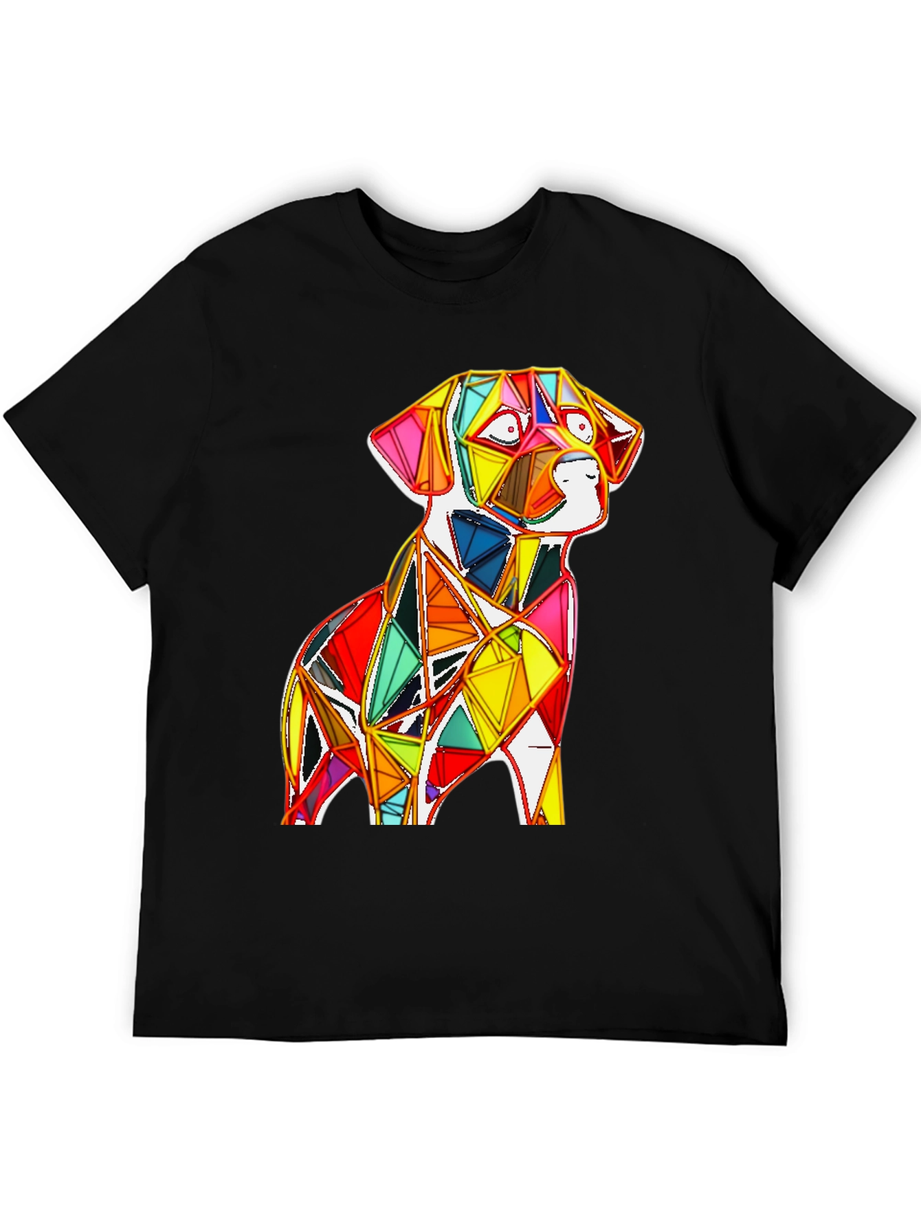Geometric Dog Graphic Tee