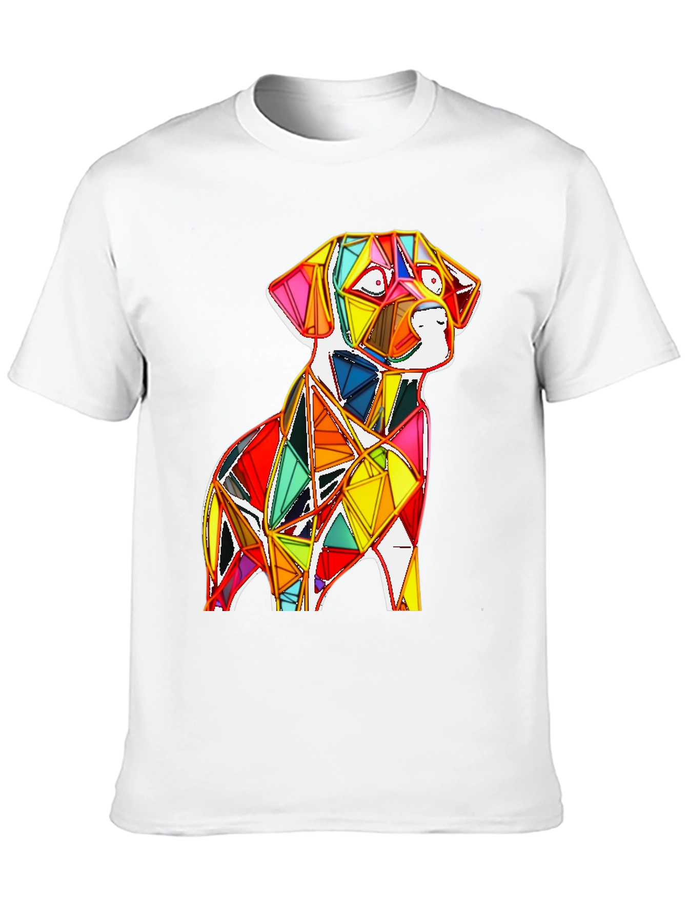 Geometric Dog Graphic Tee