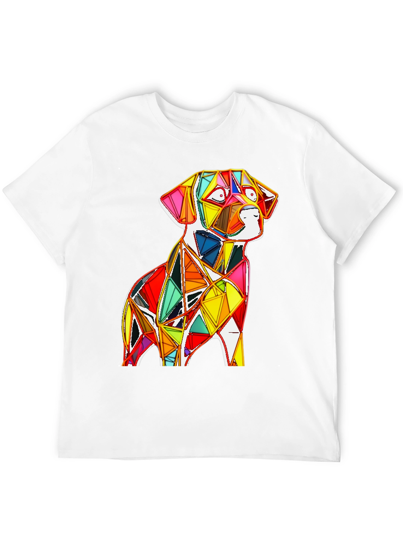 Geometric Dog Graphic Tee