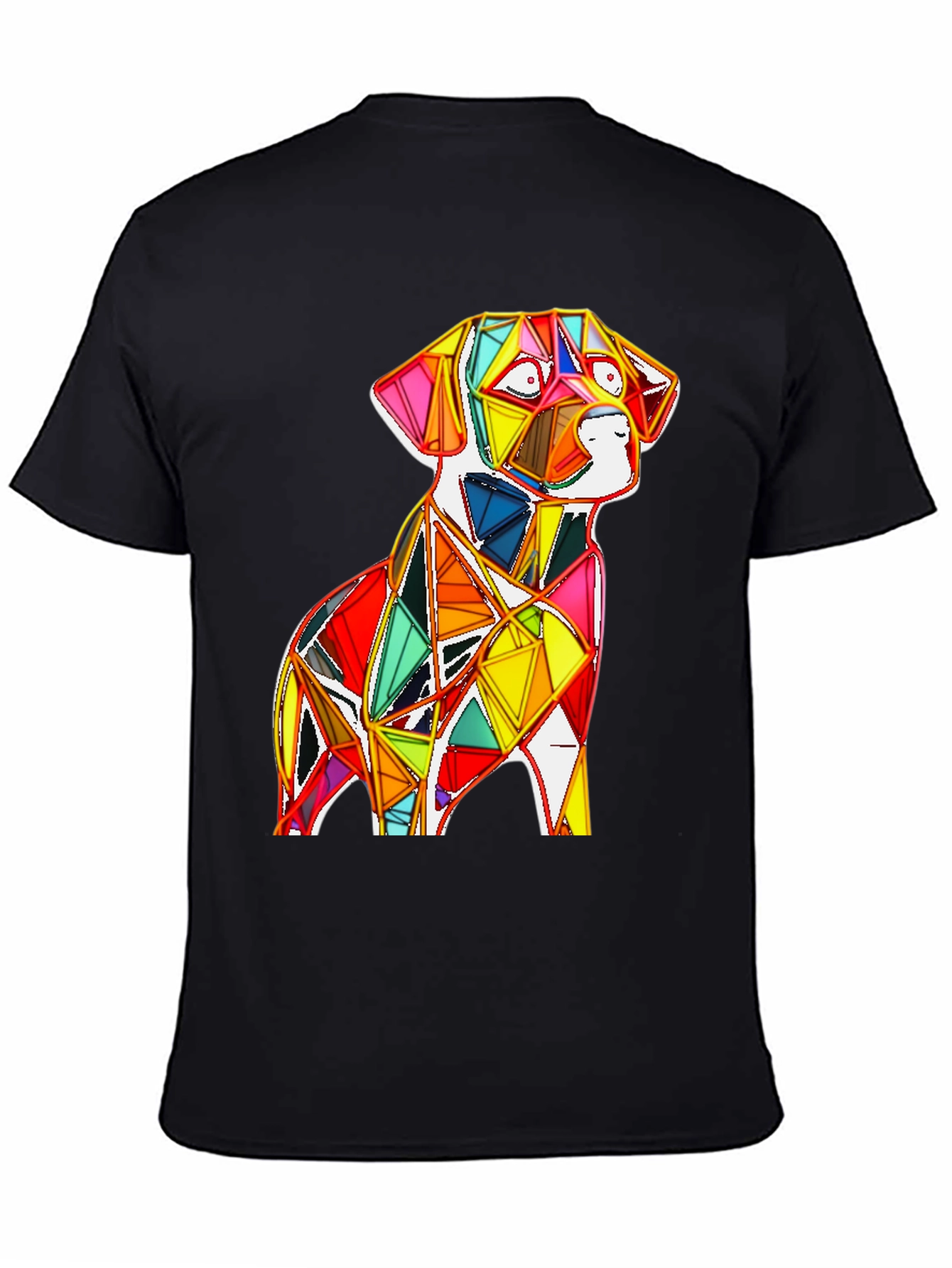 Geometric Dog Graphic Tee
