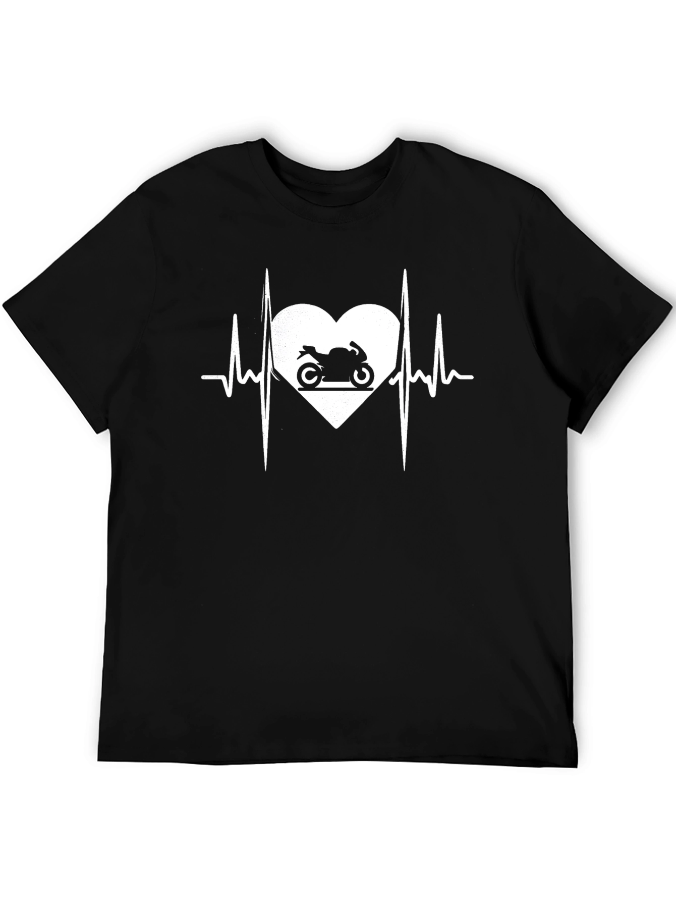 Motorcycle Heartbeat Graphic Tee