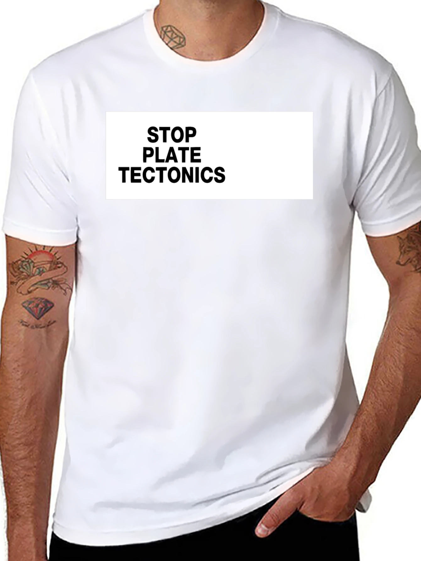 Stop Plate Tectonics Funny Graphic Tee