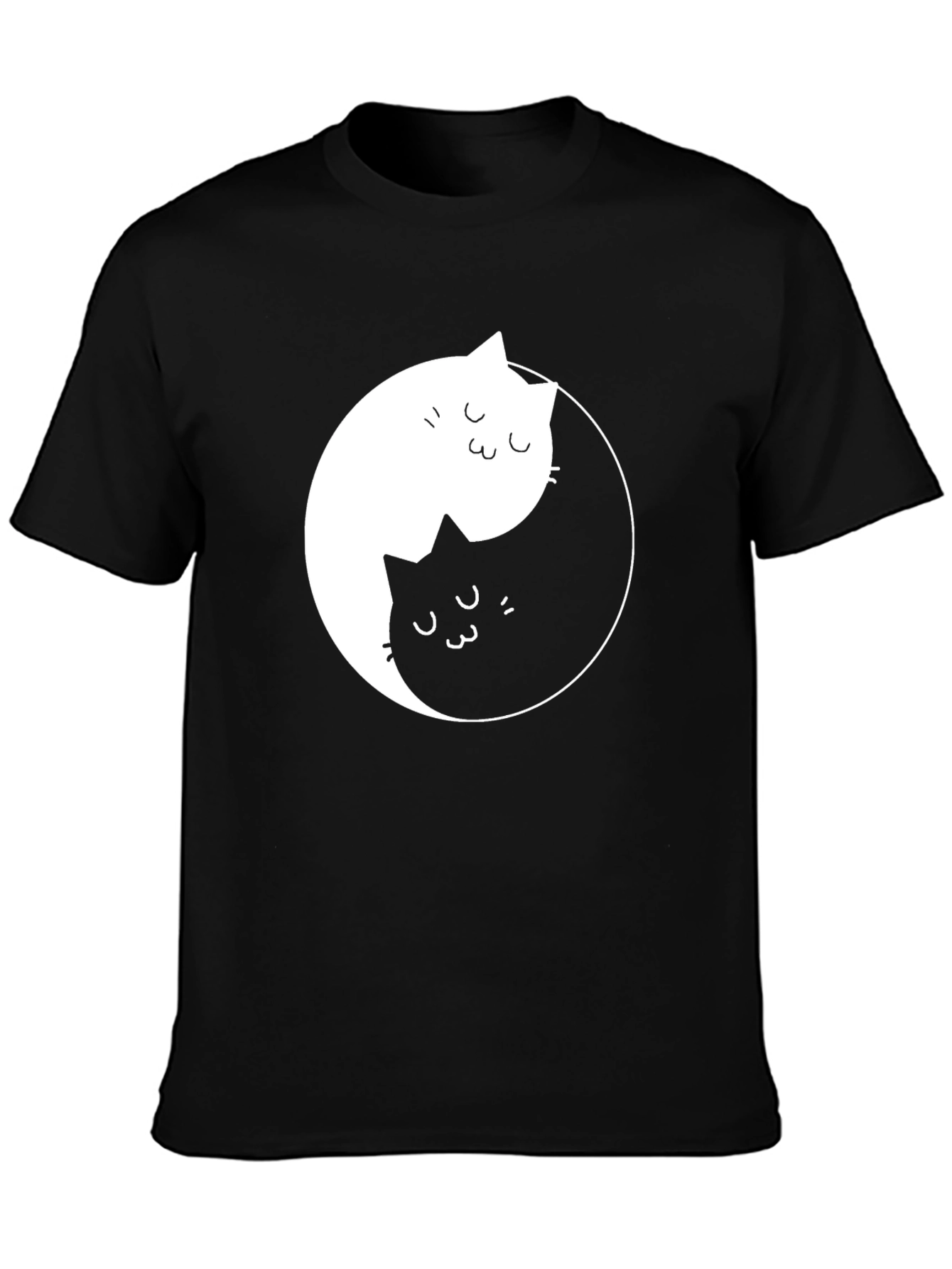 Yin Yang Cat T-Shirt - Balance & Harmony