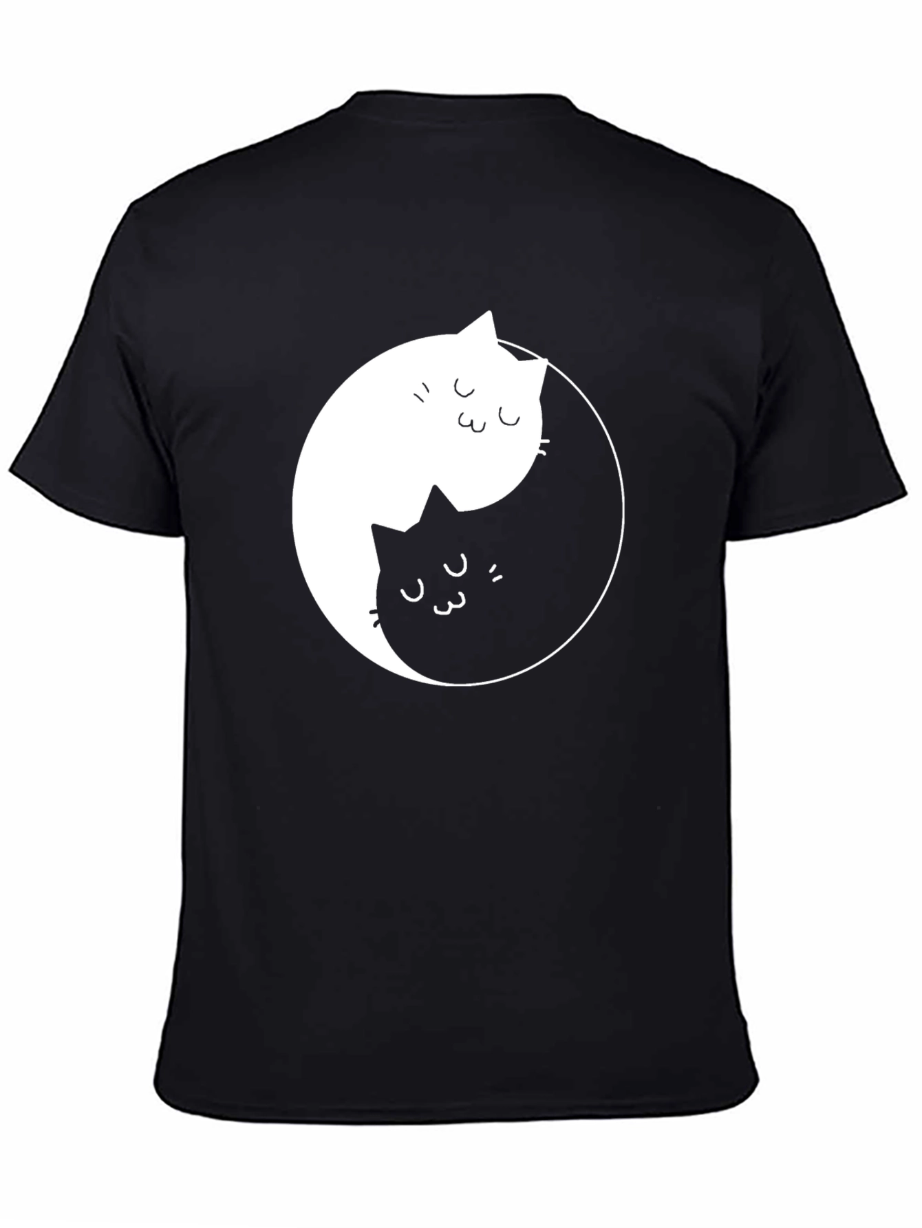 Yin Yang Cat T-Shirt - Balance & Harmony