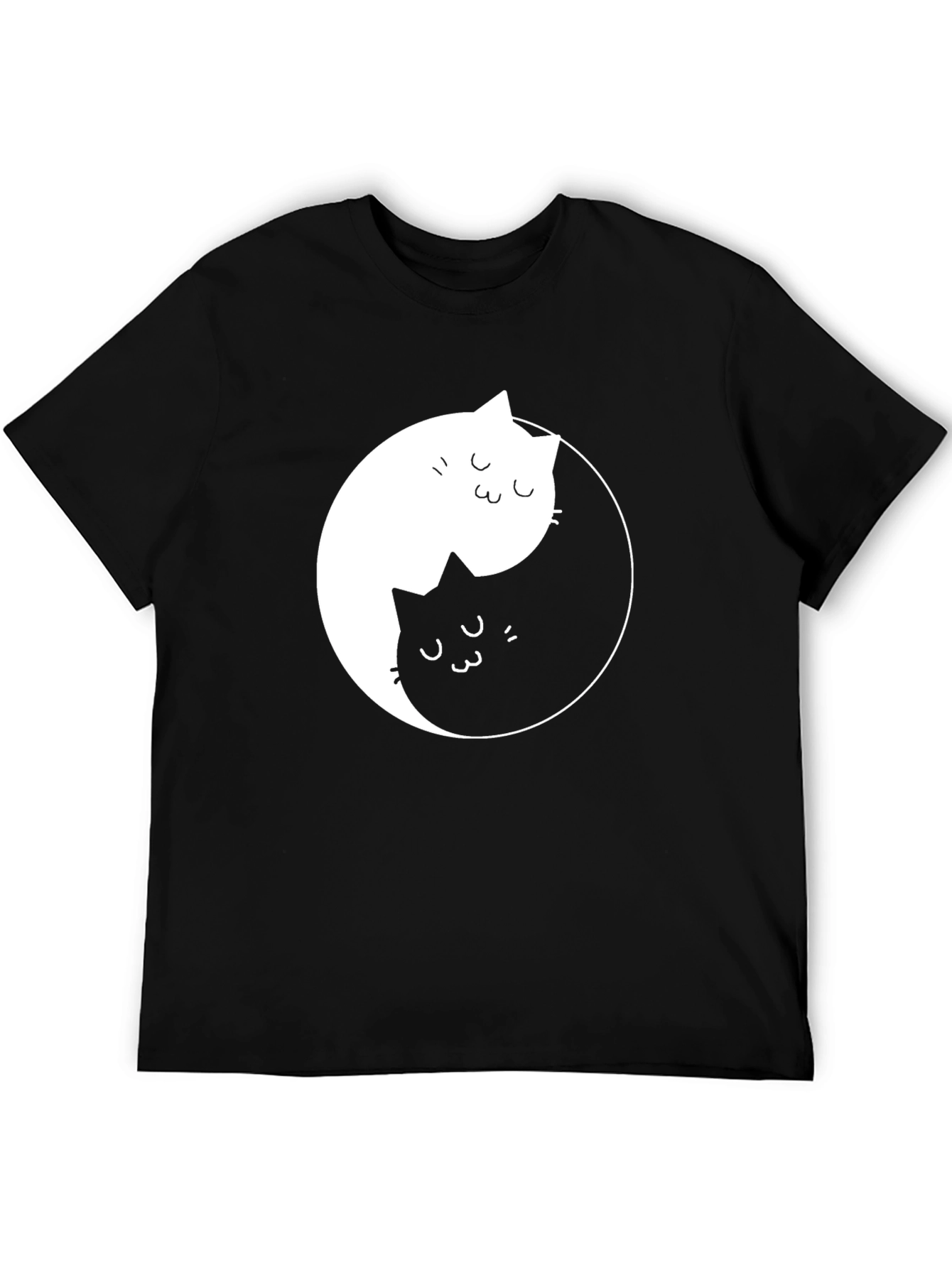 Yin Yang Cat T-Shirt - Balance & Harmony
