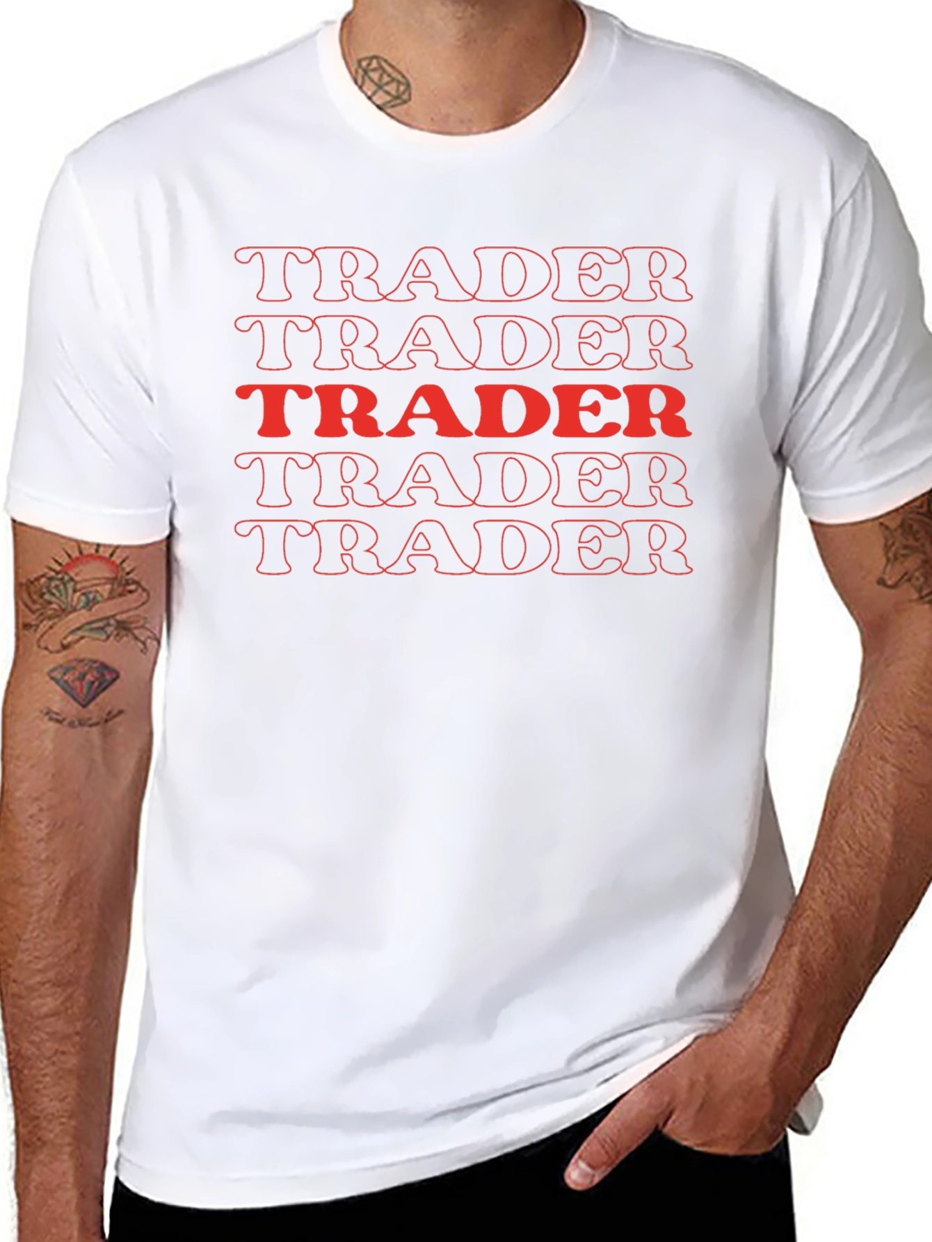 Trader Graphic Tee - Retro Style