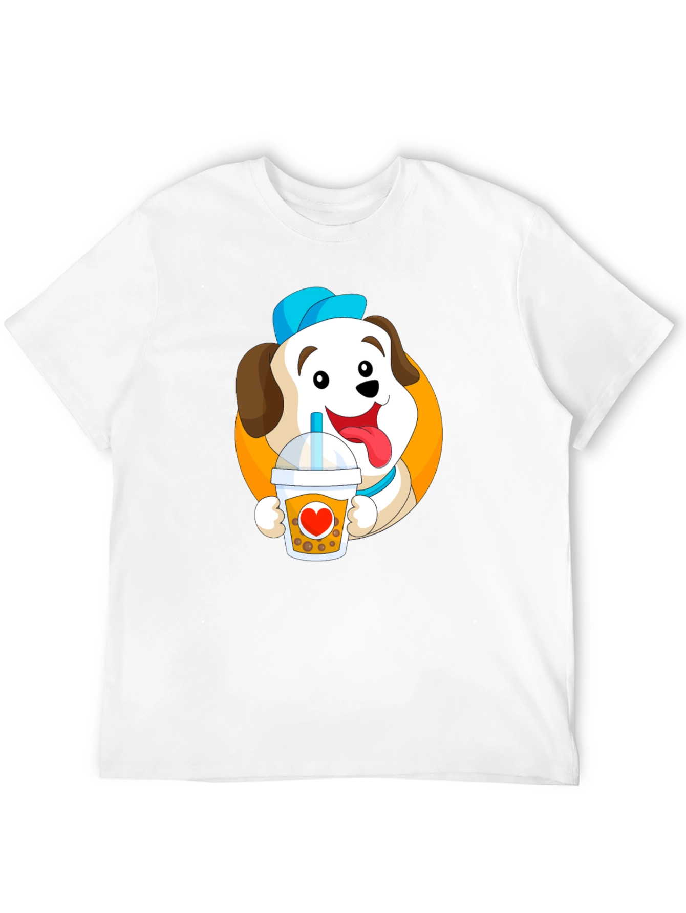 Dog with Bubble Tea Graphic Tee