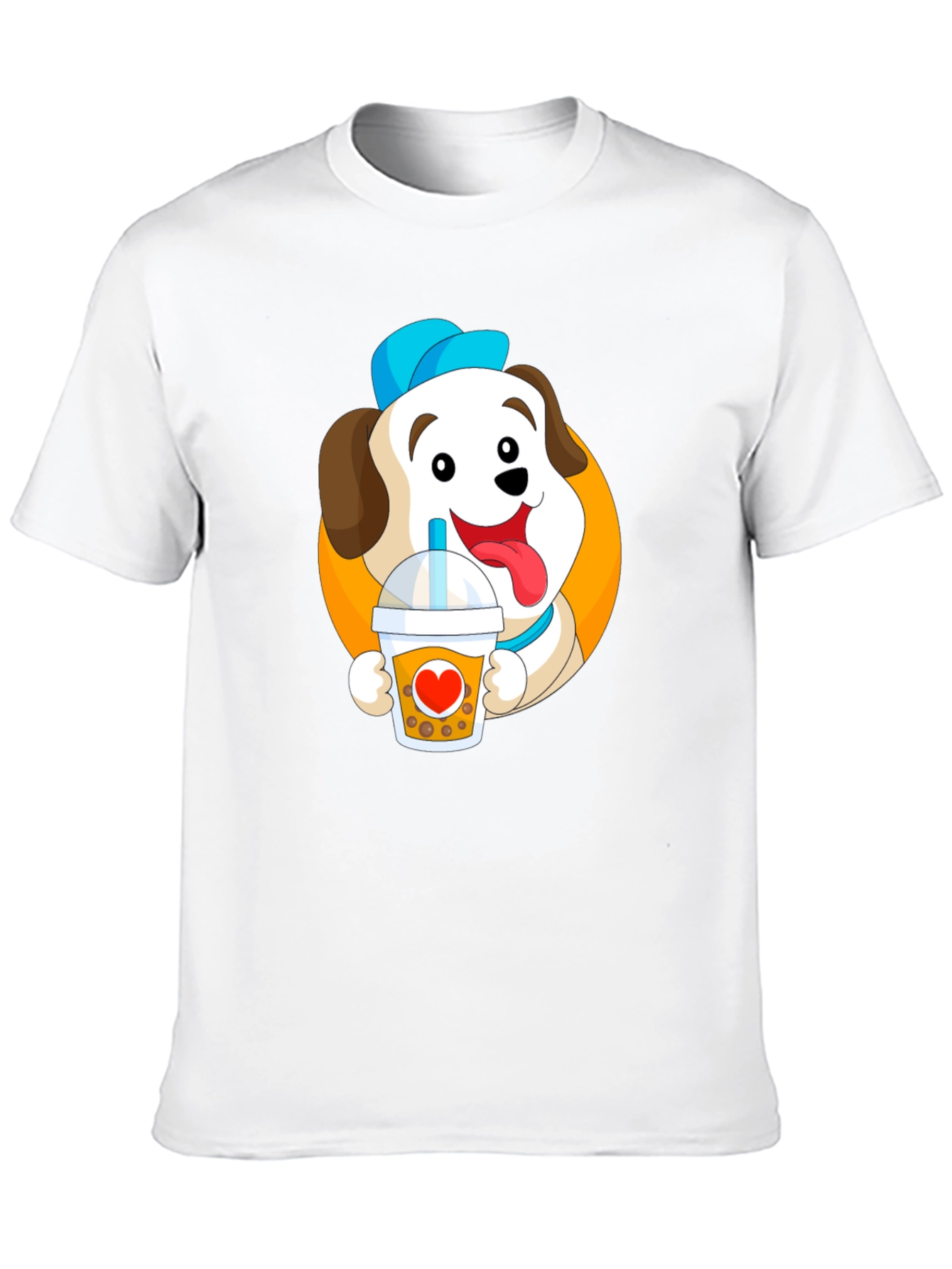 Dog with Bubble Tea Graphic Tee