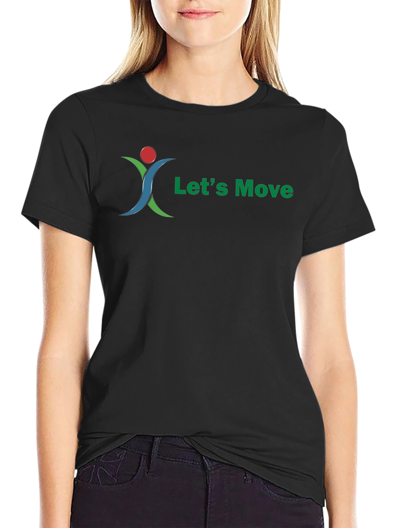 Lets Move Black T-Shirt