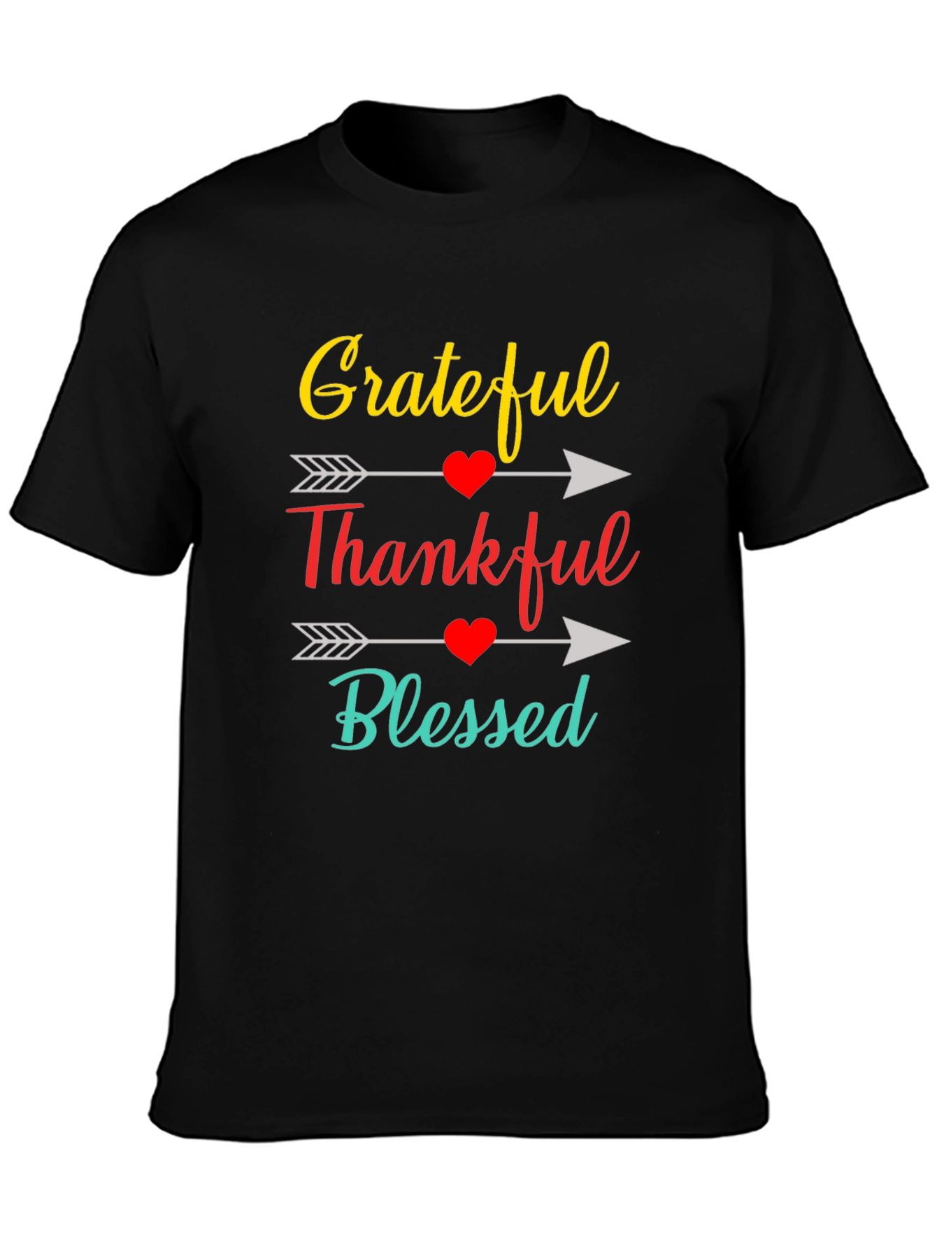 Grateful Thankful Blessed Graphic Tee