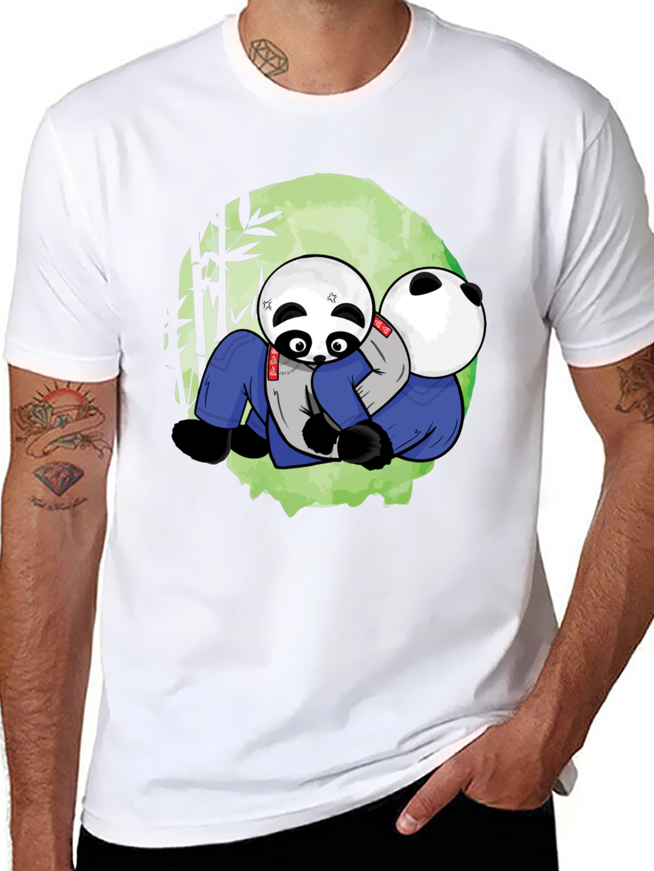 Panda Jiu Jitsu T-Shirt - Black