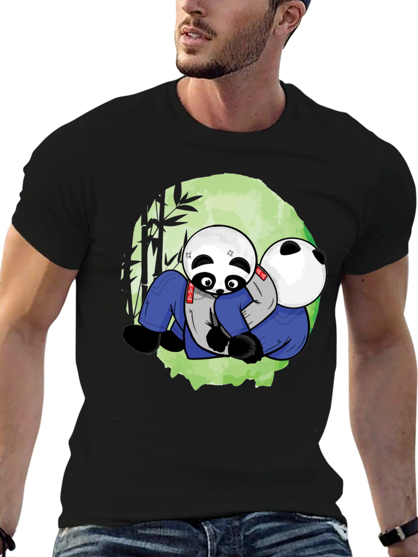 Panda Jiu Jitsu T-Shirt - Black