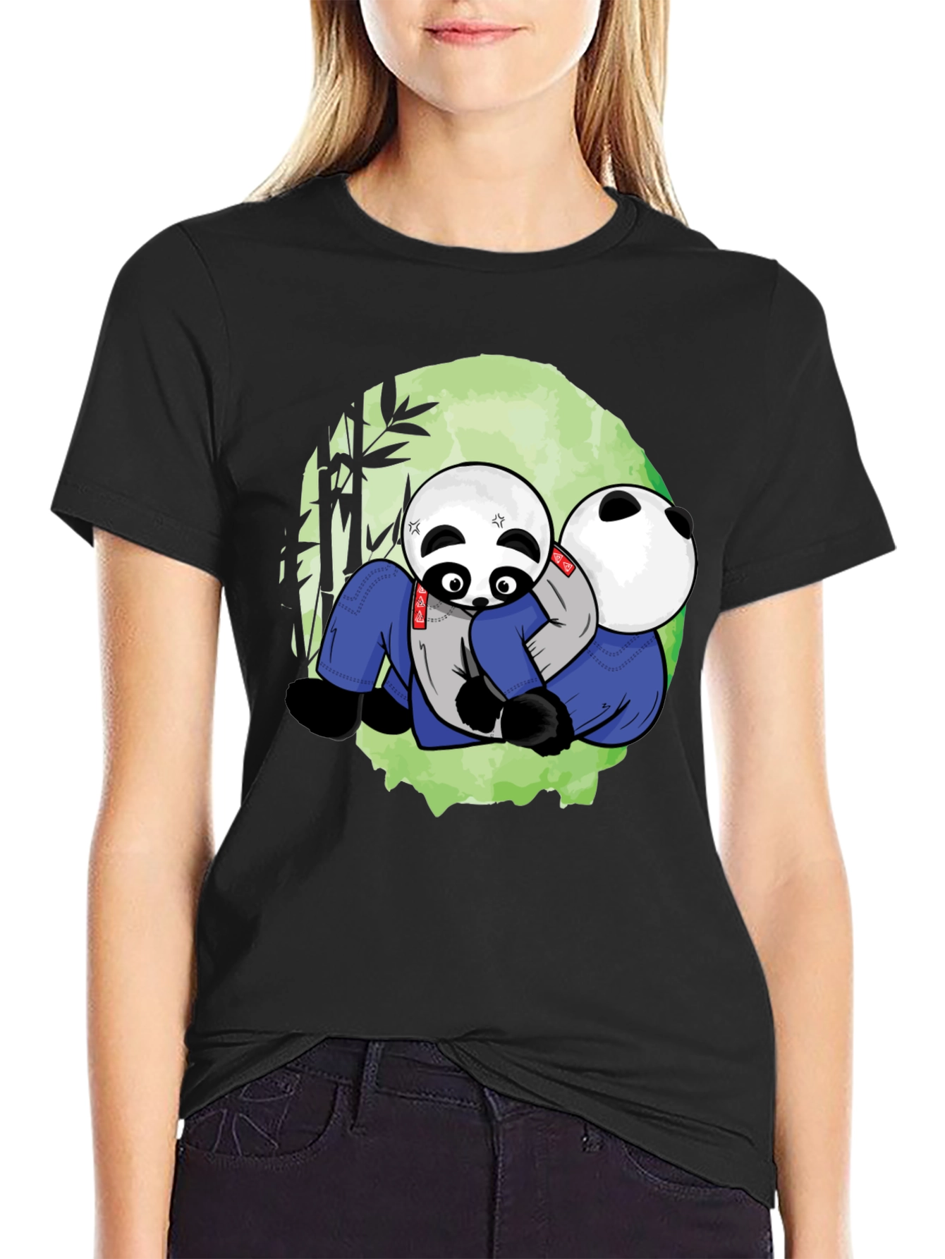 Panda Jiu Jitsu T-Shirt - Black