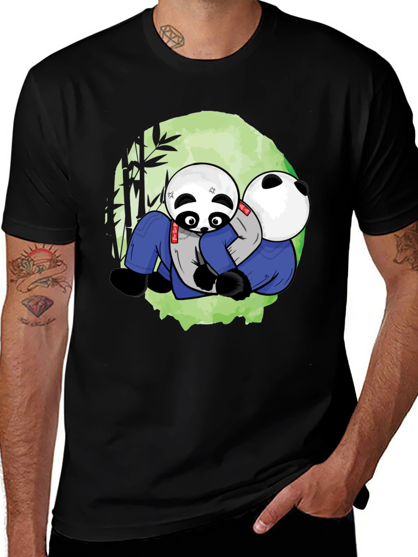 Panda Jiu Jitsu T-Shirt - Black