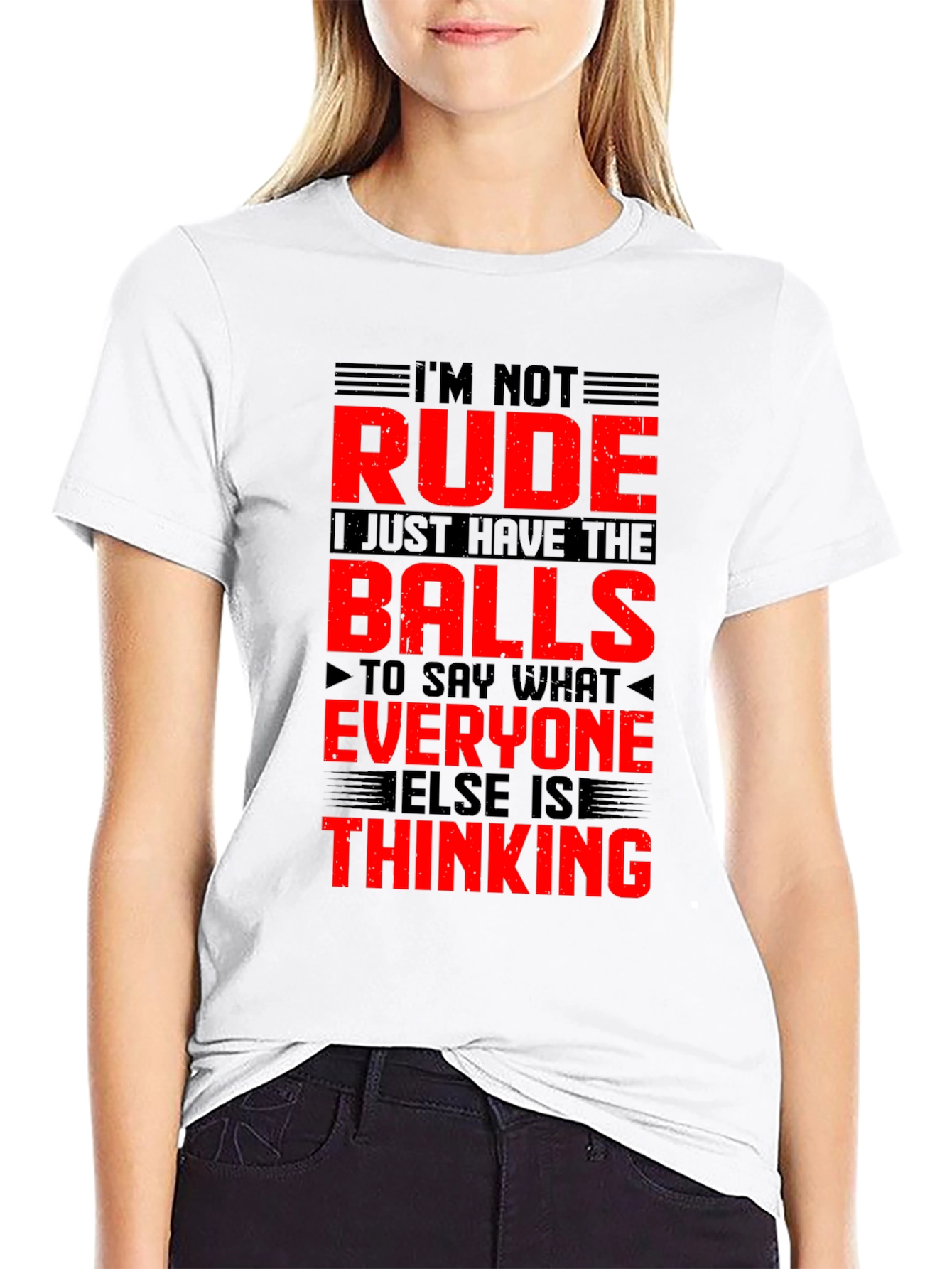 Im Not Rude Balls Graphic T-Shirt