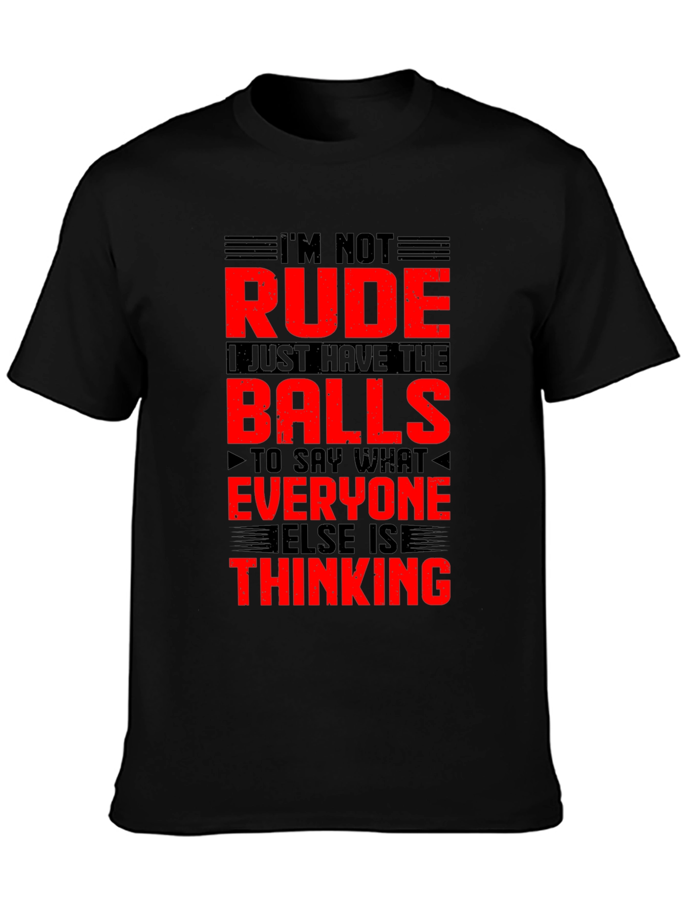 Im Not Rude Balls Graphic T-Shirt